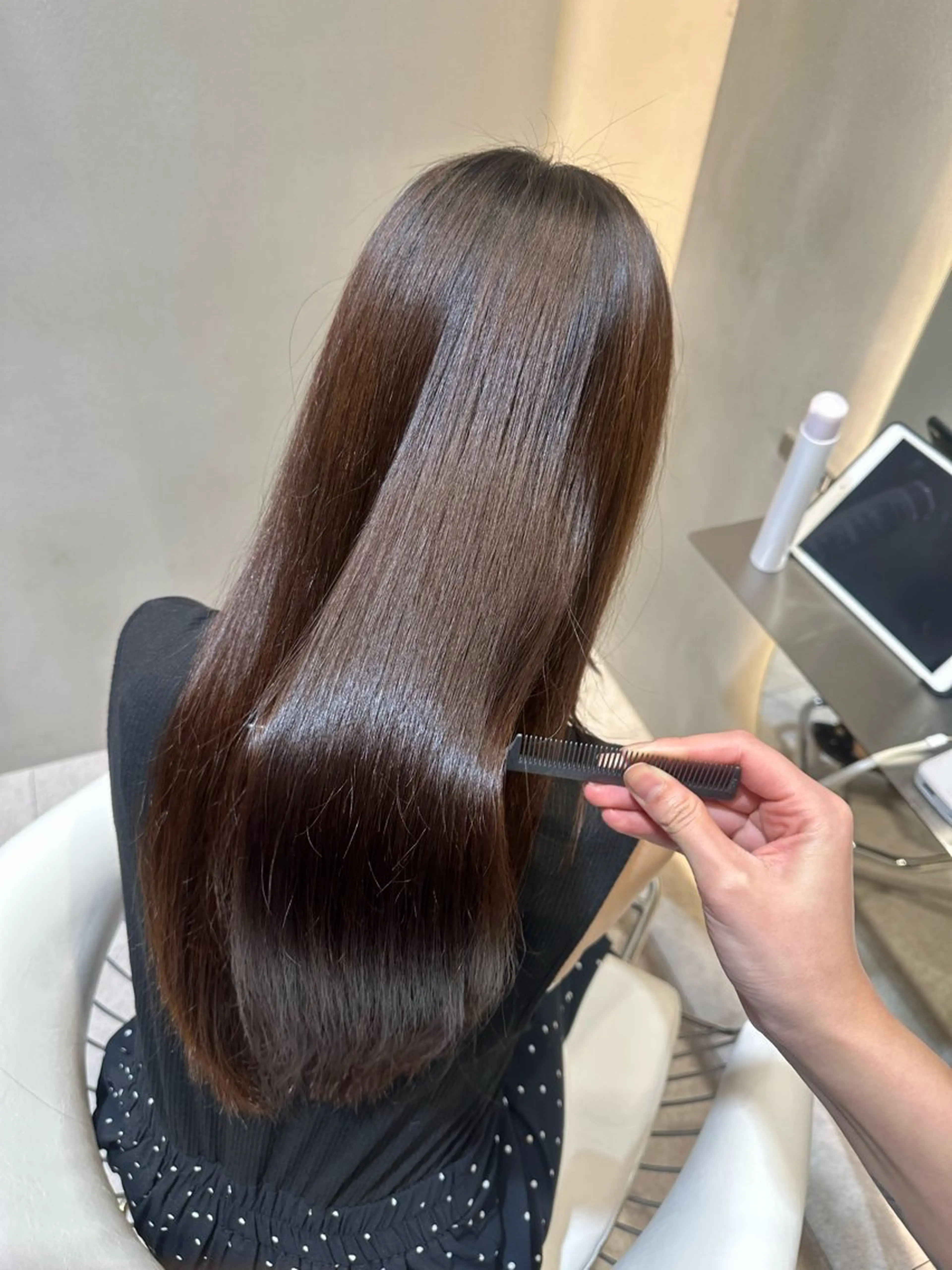 ロング トリートメント 透明感カラー/伊藤 陸/soigneのヘアスタイル