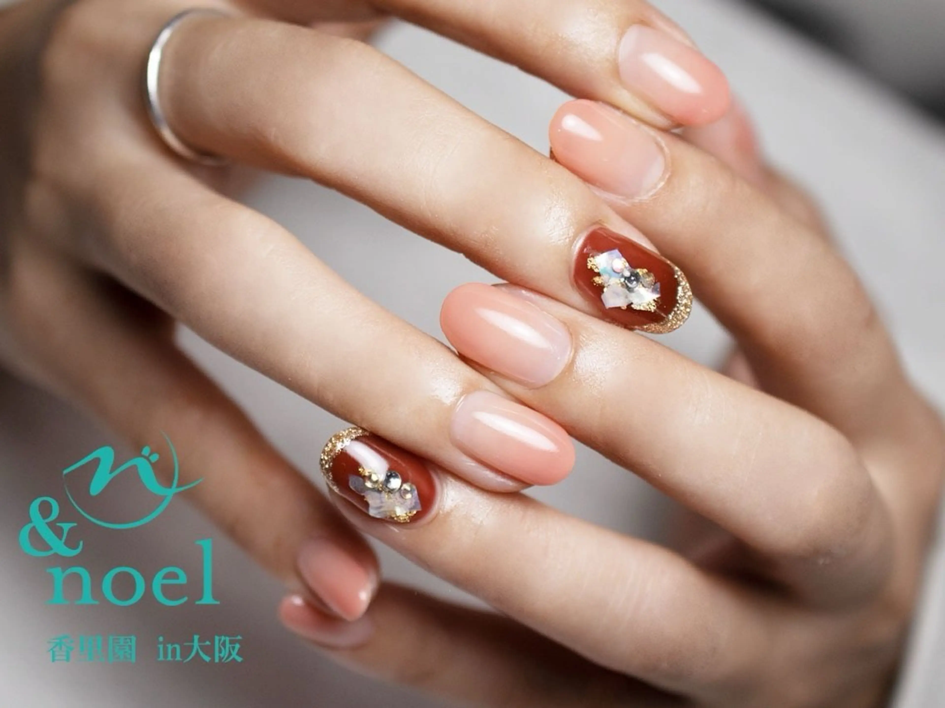 ネイル ハンドネイル Nailsalon  &Noel所属・もも 🍑のネイルデザイン