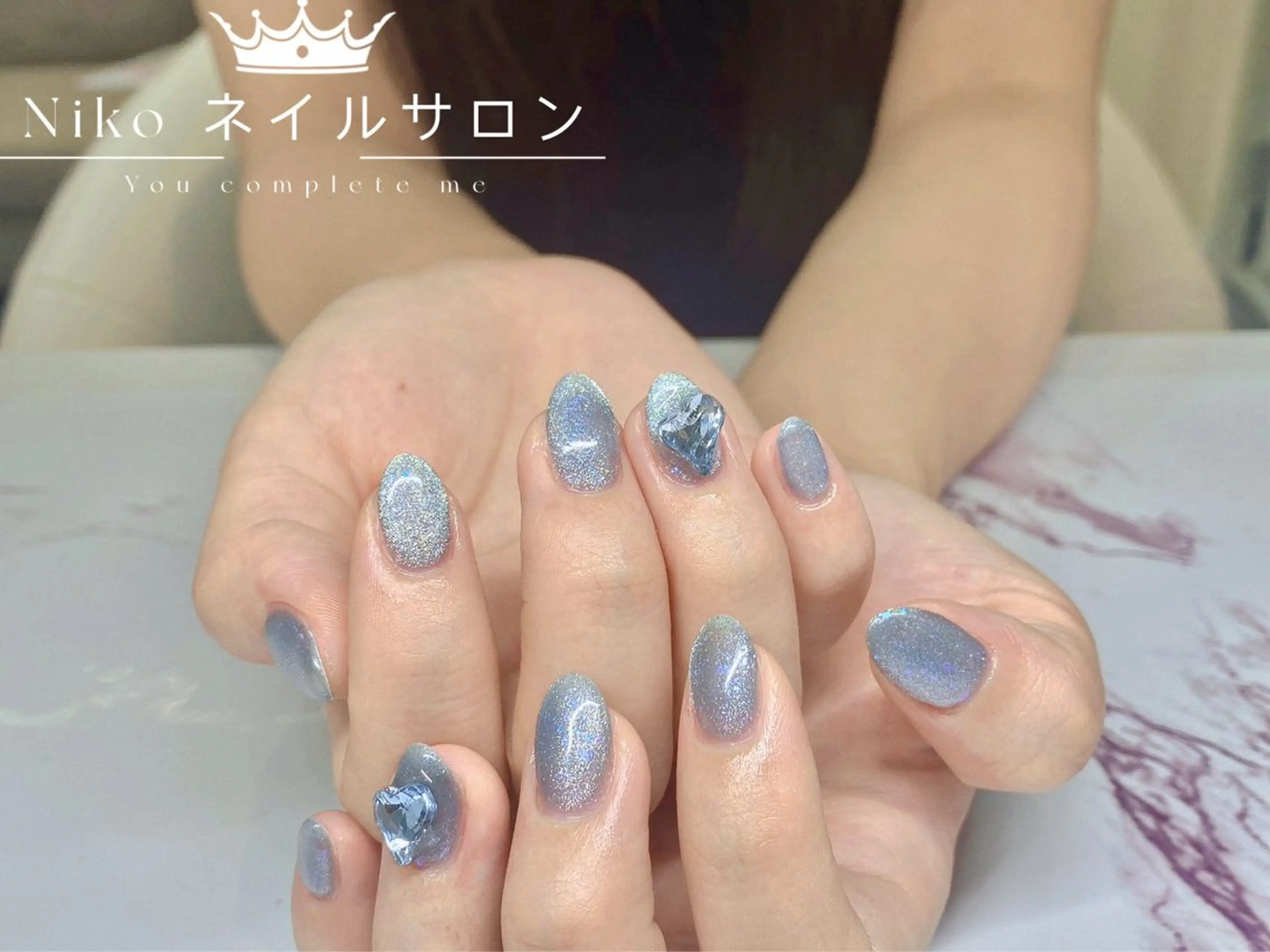 ネイル チークネイル フットネイル フレンチネイル ジェルネイル ガラスフレンチ ハンドネイル 柚子 Nikoのネイルデザイン