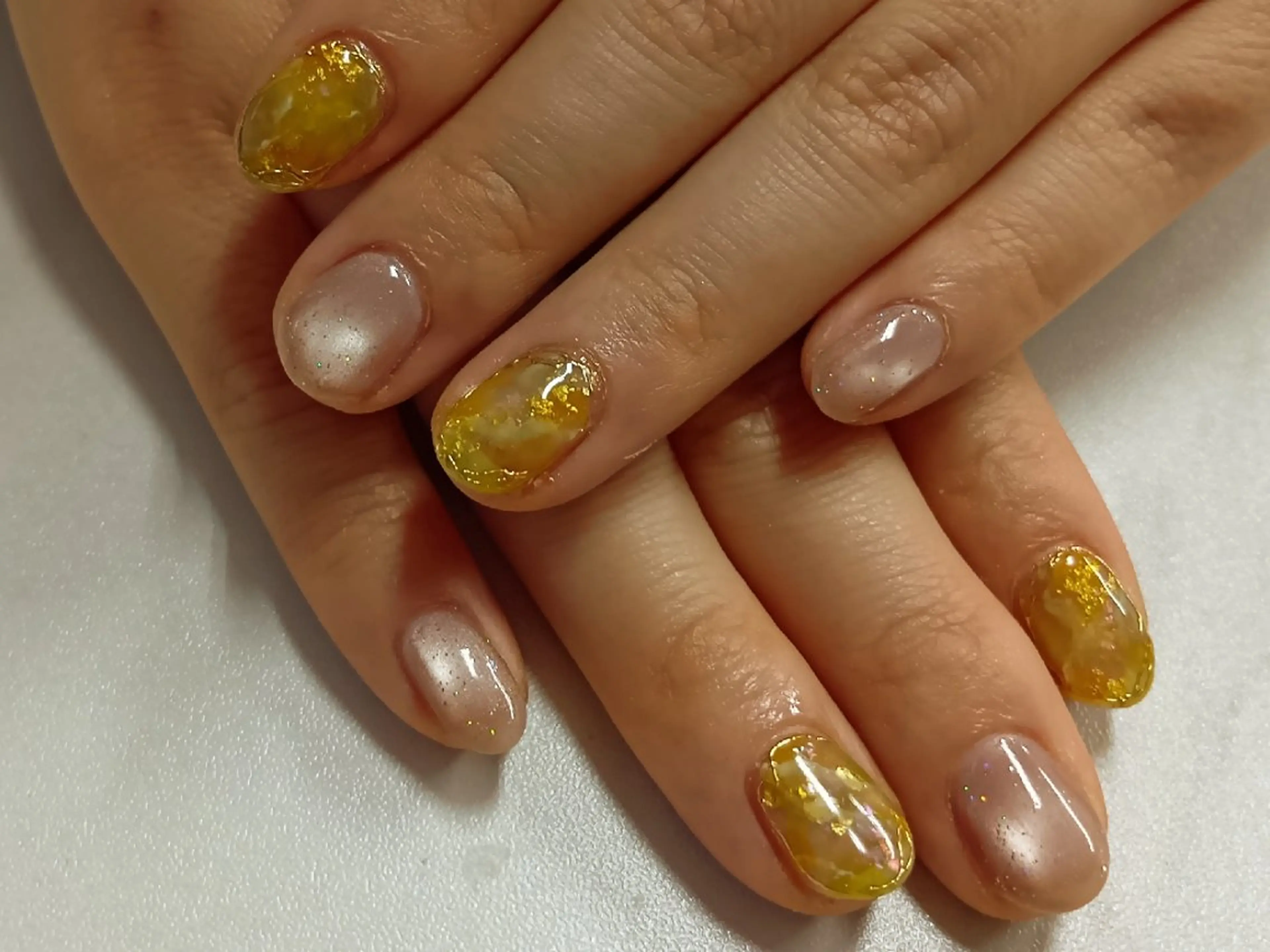 ネイル フラッシュネイル ラメ(グリッター) マグネットネイル ニュアンスネイル バニーラッシュ Nail. HANAのネイルデザイン