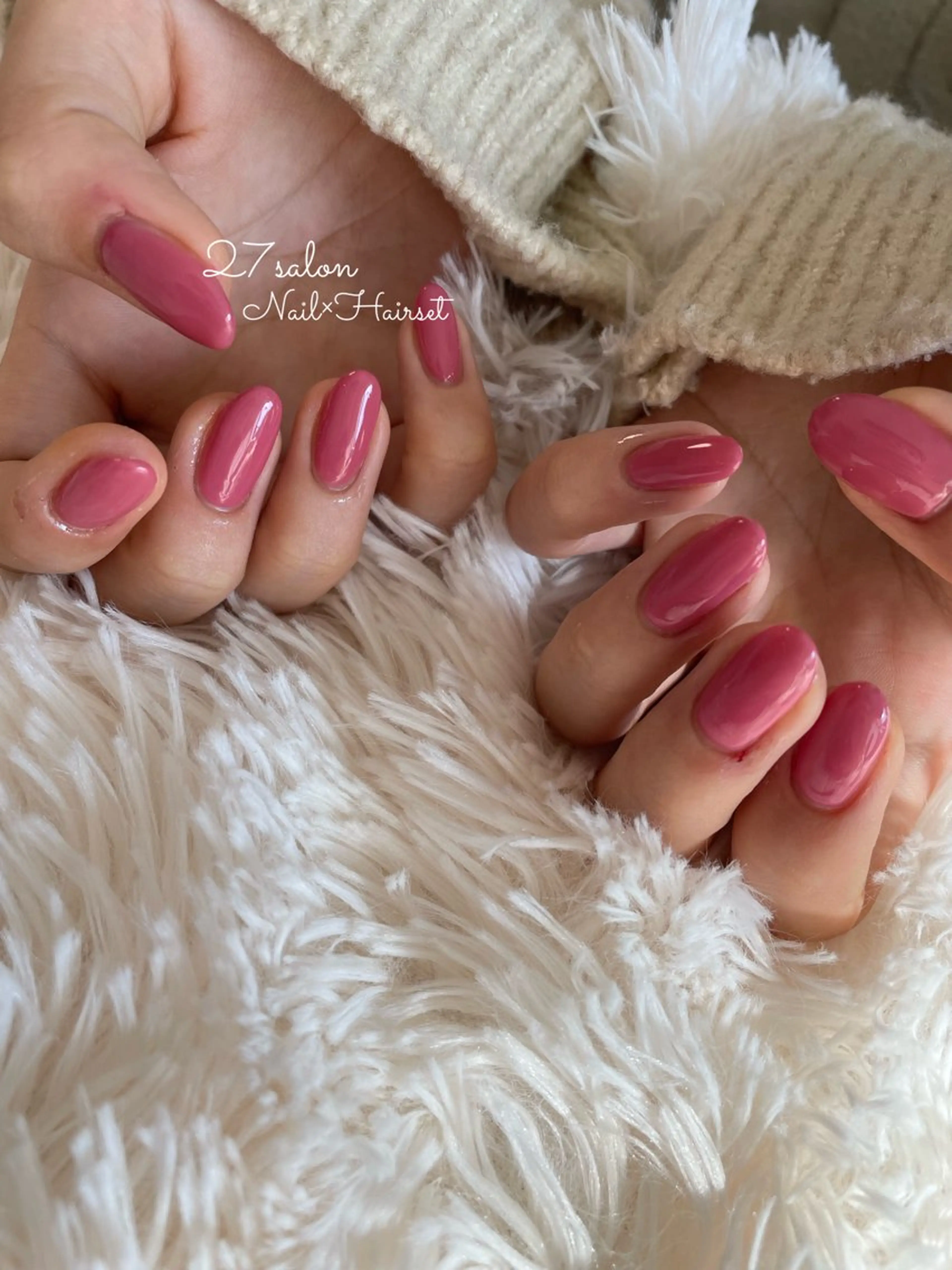 ネイル ピンク 27salon yuinaのネイルデザイン