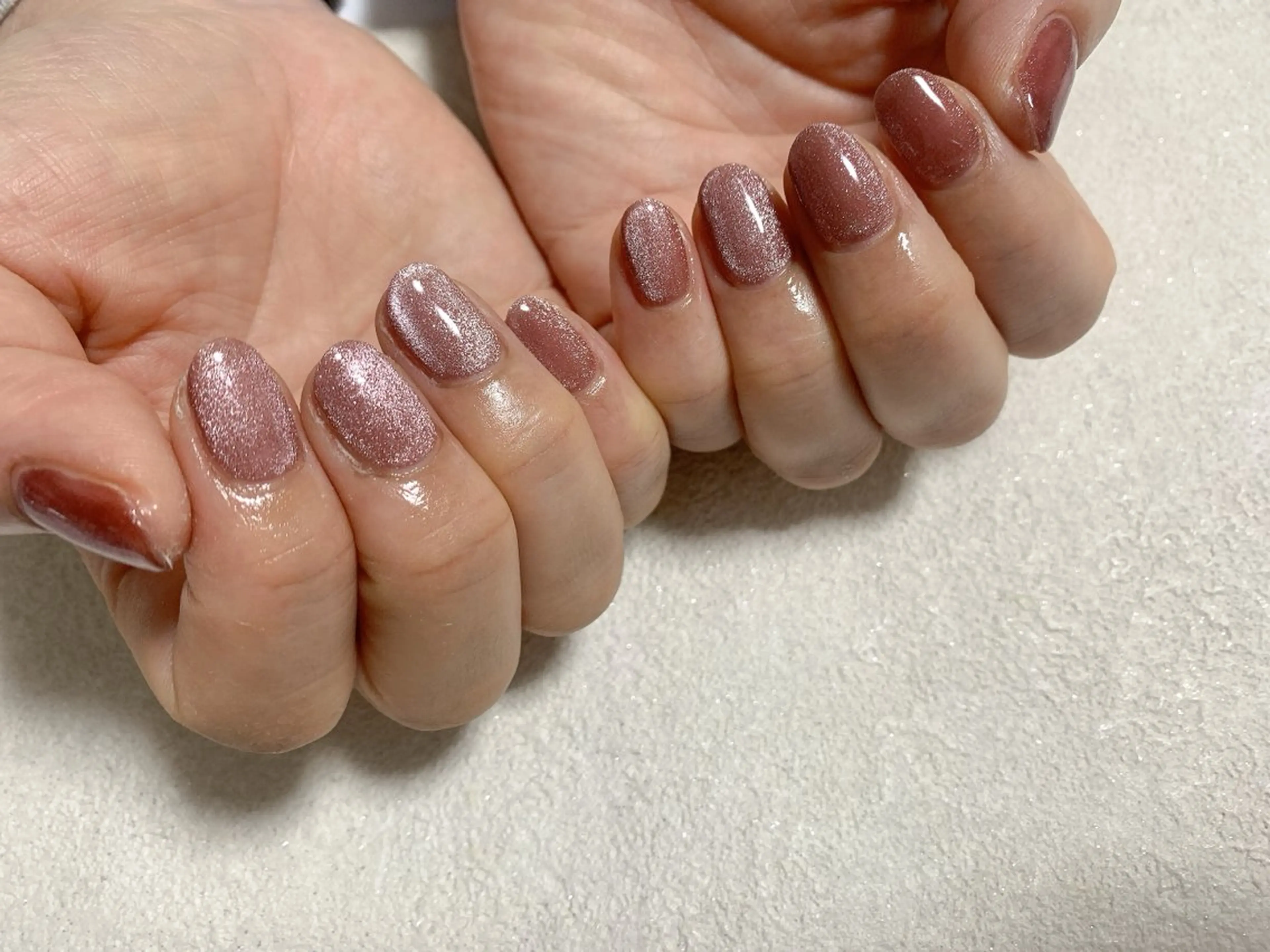 ネイル ジェルネイル キラキラネイル マグネットネイル メンズネイル パラジェル kiki nail たまプラーザのネイルデザイン