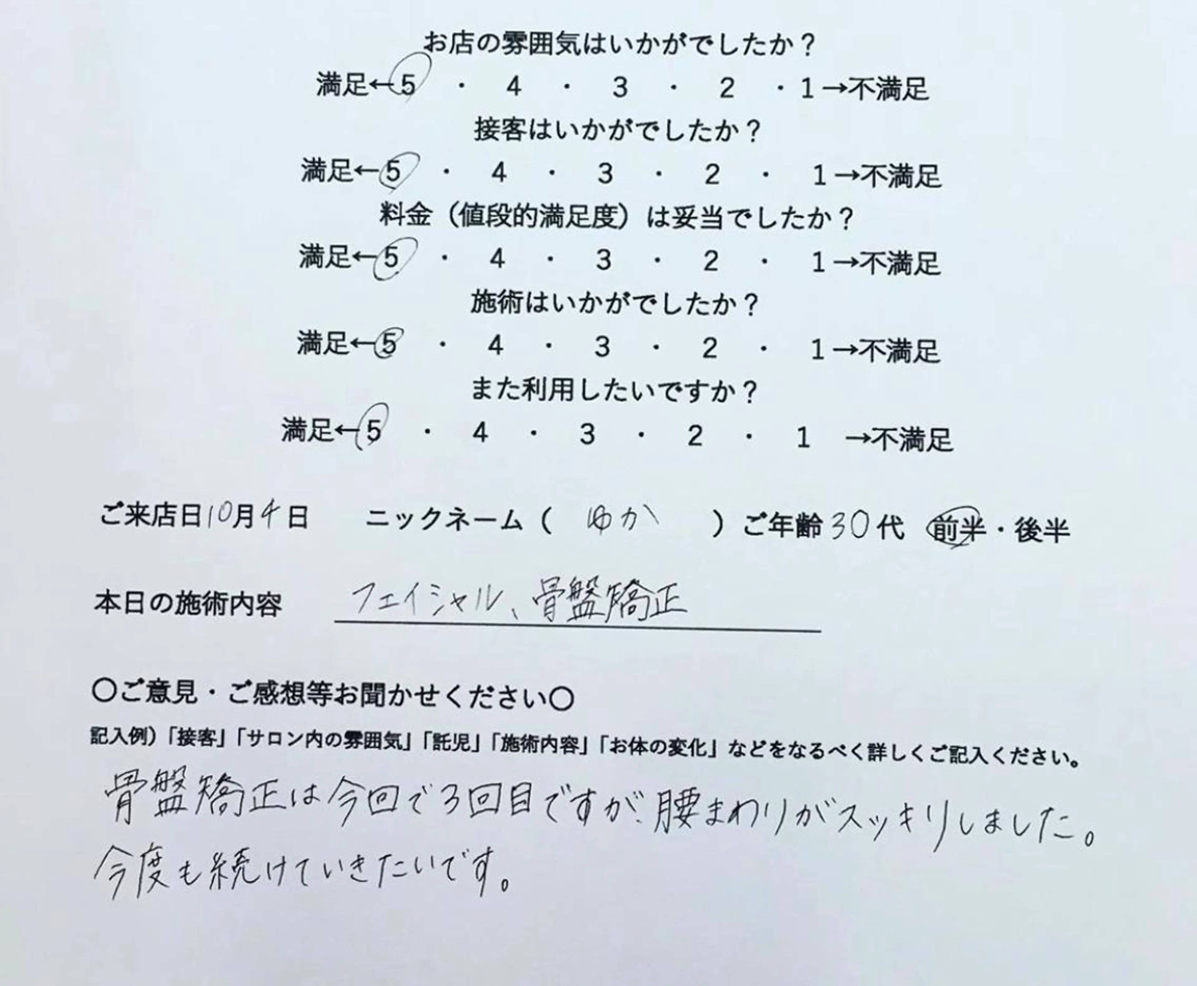 サロン Cocohanaのエステ・リラクイメージ