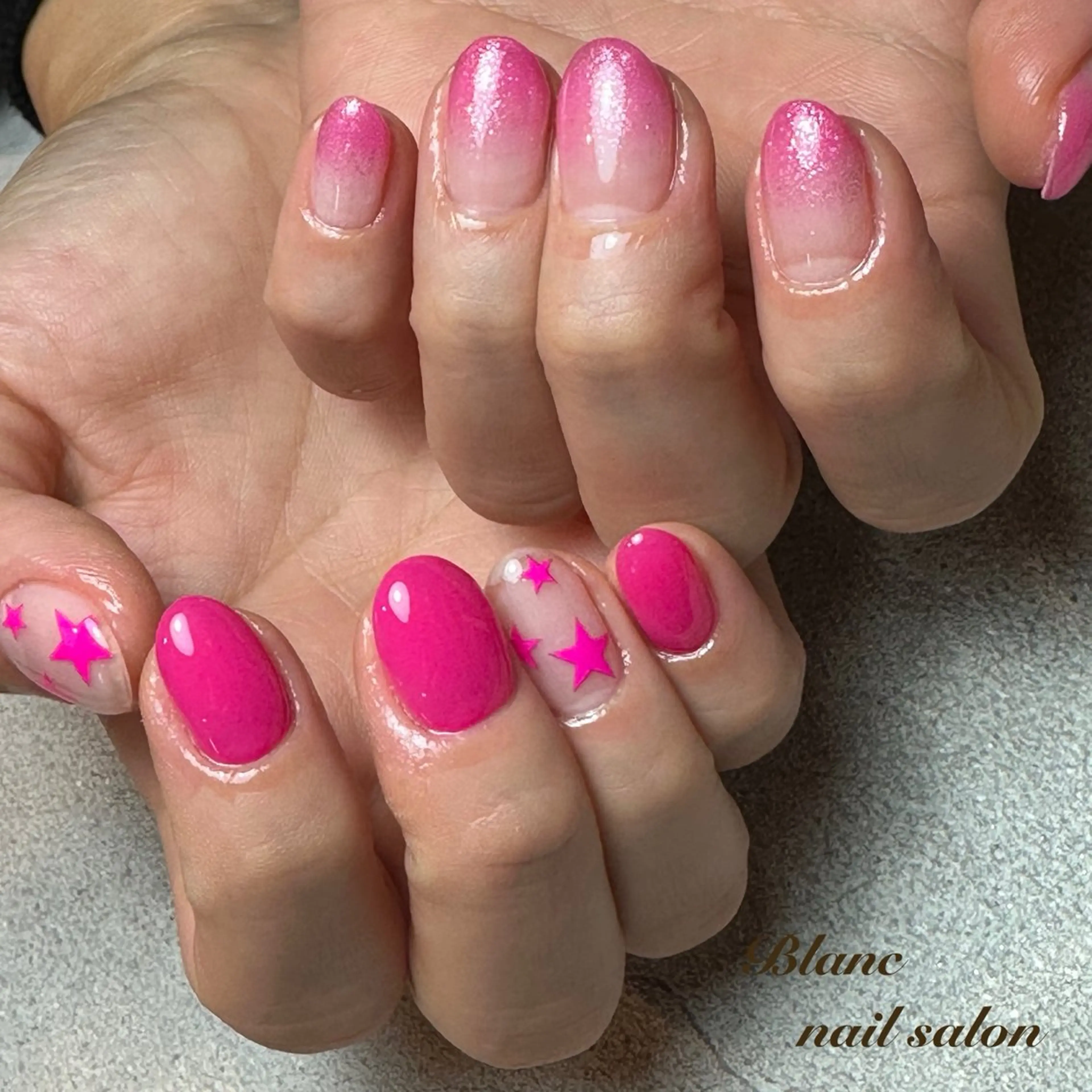 ネイル グラデーション Blanc ブランのネイルデザイン