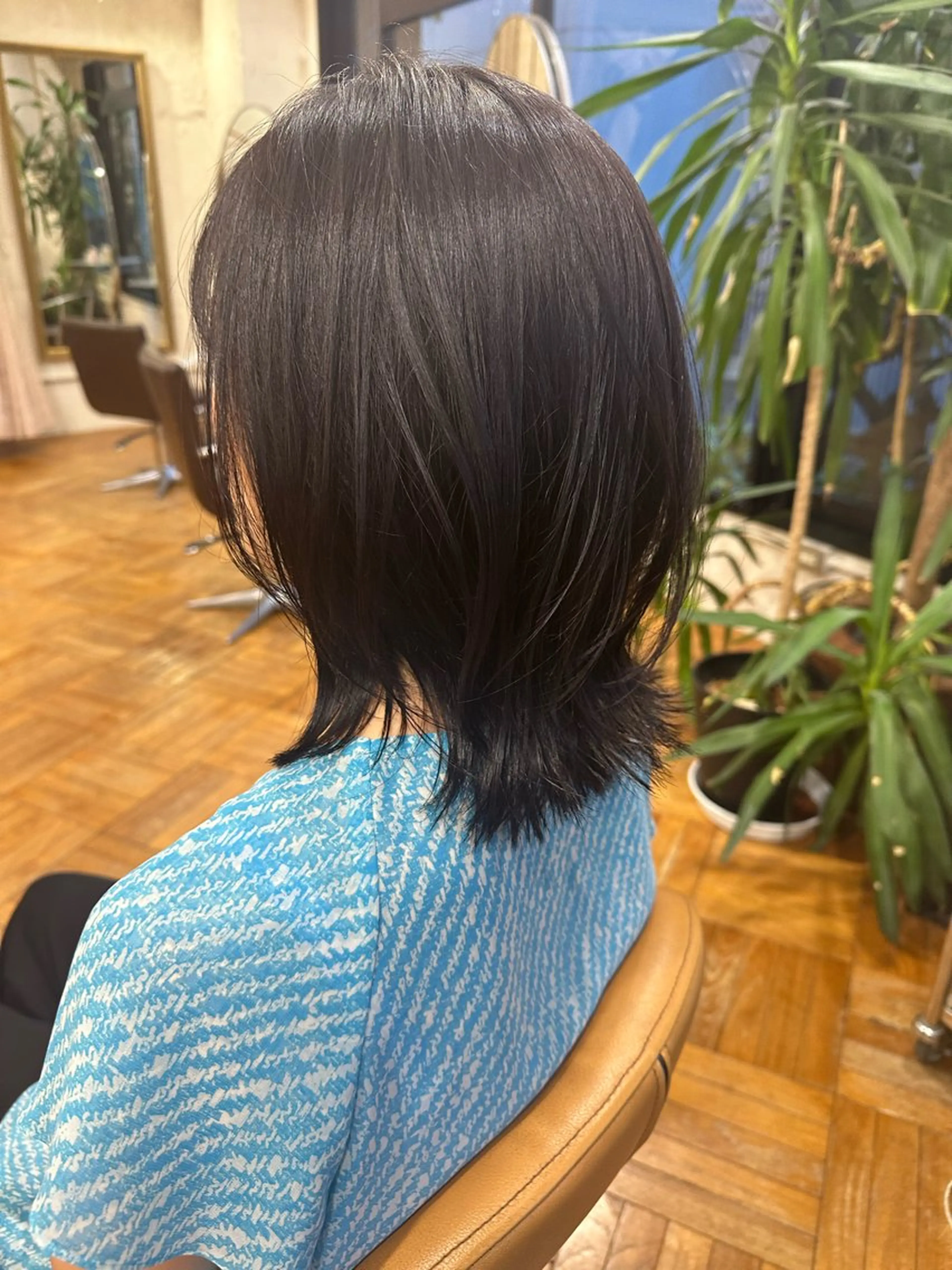 ミディアム カット ヘアカラー トリートメント ／カット ／るかのヘアスタイル