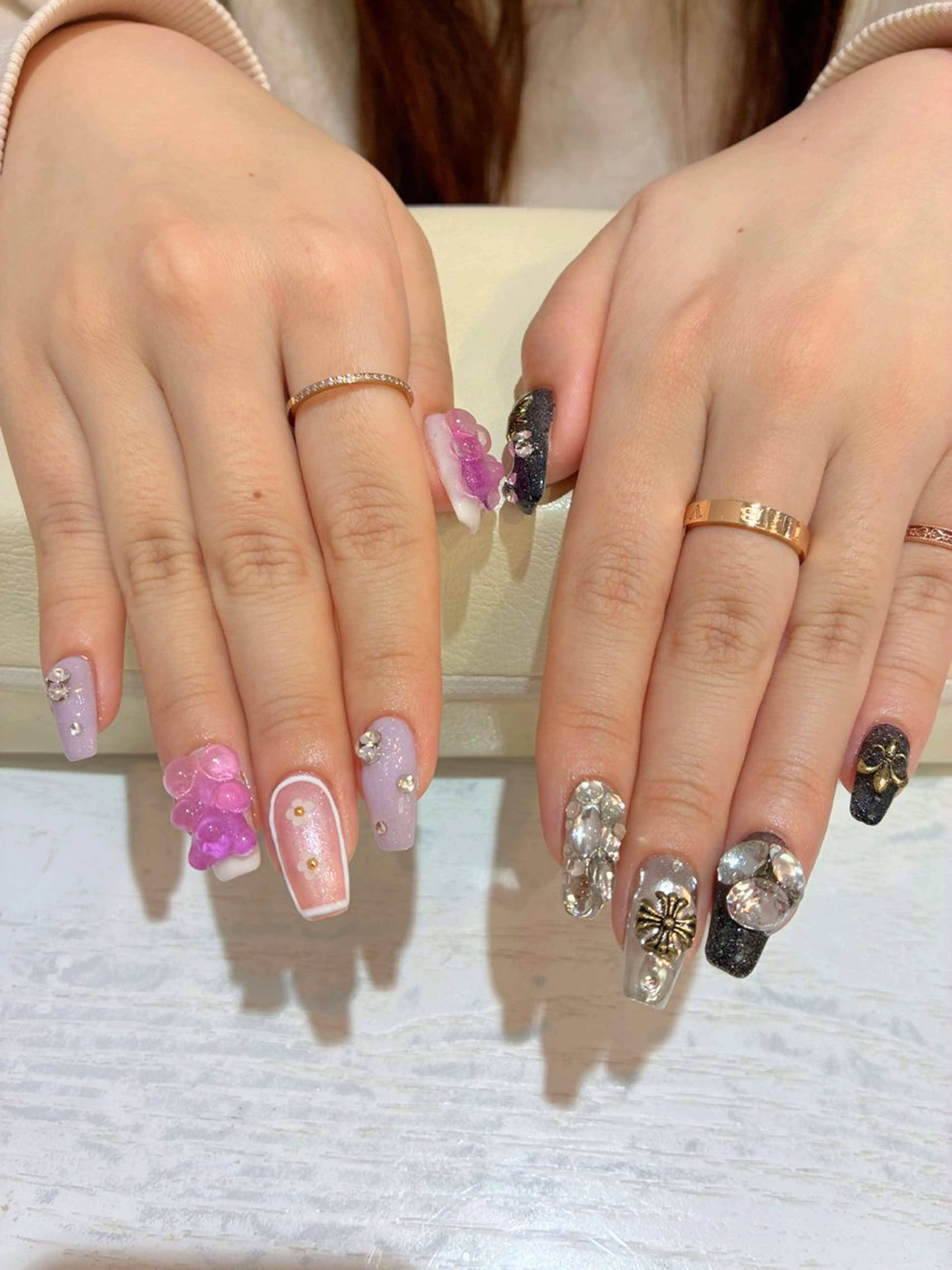 ネイル 持ち込み Nest 岩崎のネイルデザイン