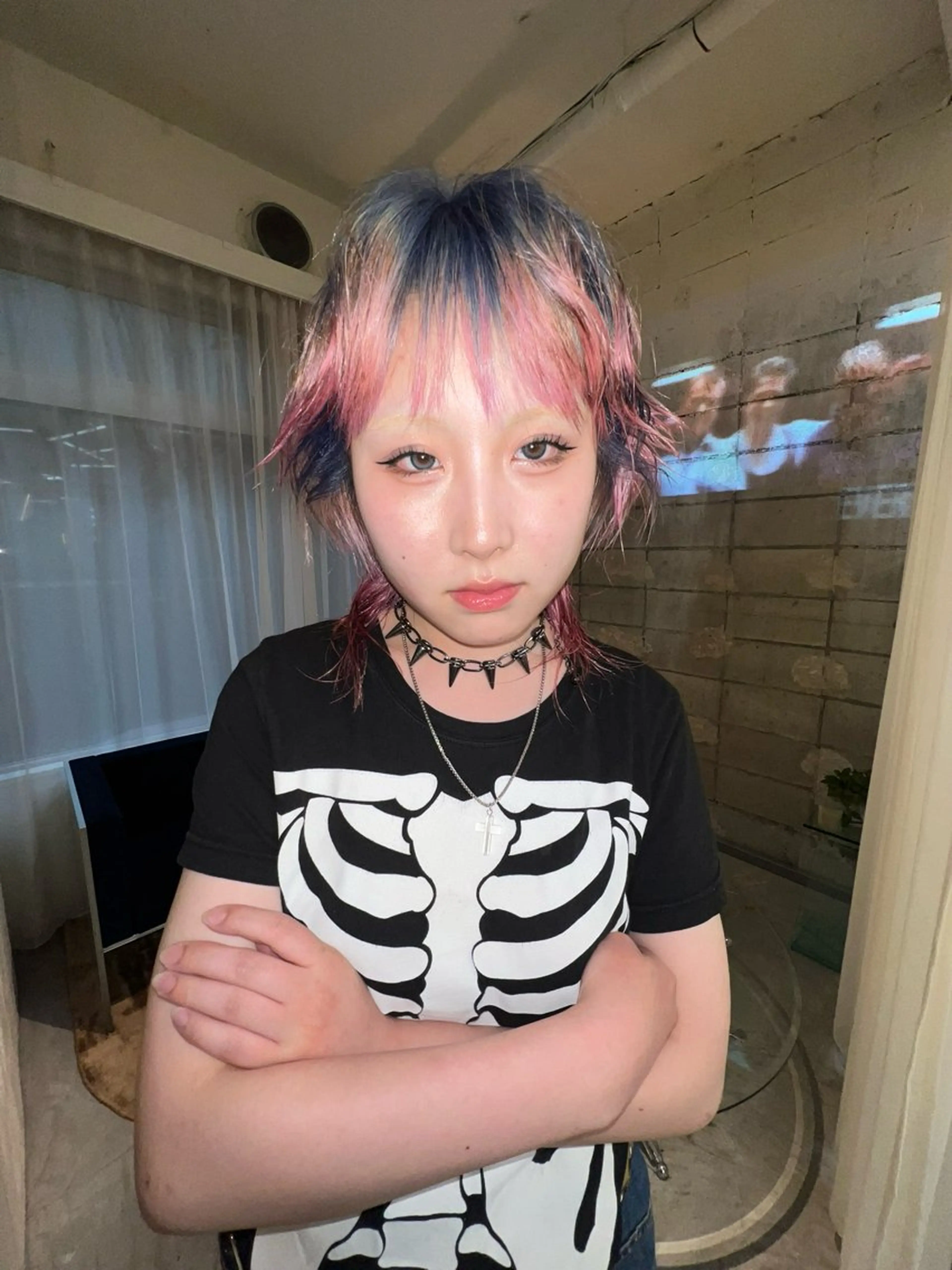 ミディアム カラー カット ヘアカラー haco＋所属・圧倒的デザイン力 店長🎨RENAのヘアスタイル