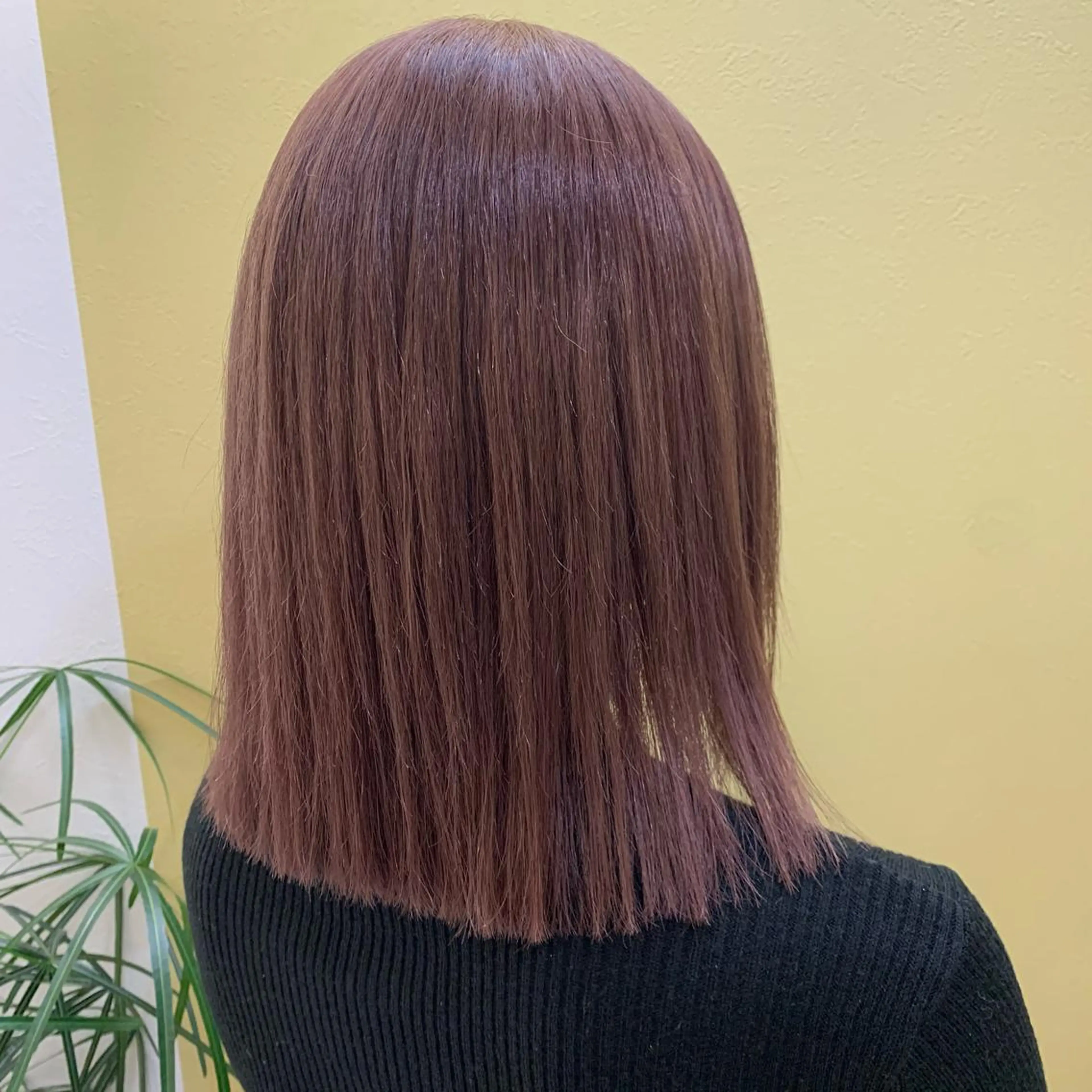 ミディアム カラー ベージュカラー ピンクカラー ピンクベージュ カット ヘアカラー トリートメント hub hair レイヤー/透明感のヘアスタイル