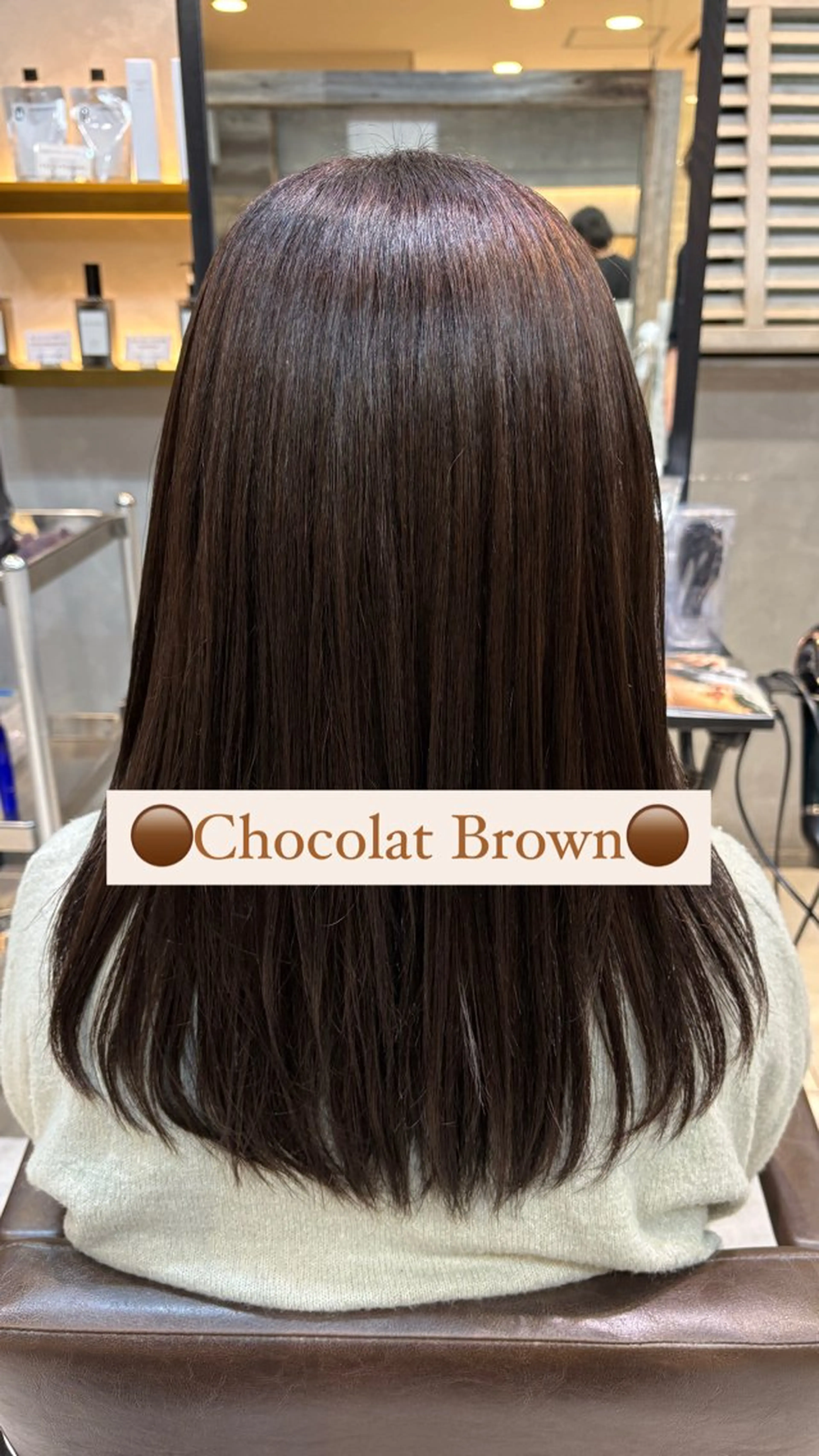 セミロング カラー ハルキ/表参道/ 綺麗め/大人上品のヘアスタイル