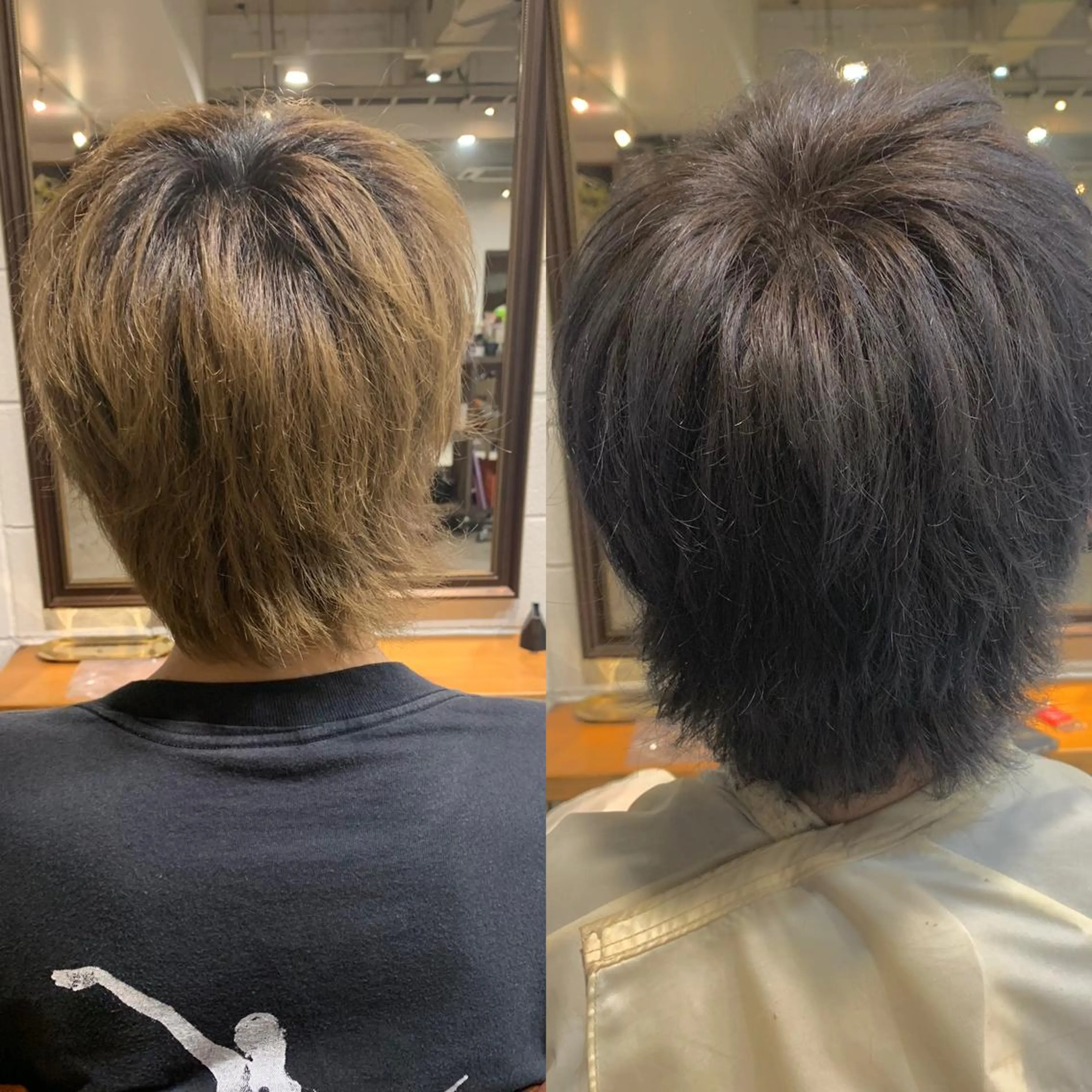 カラー メンズ メンズブリーチ ブリーチ ショート🌼パーマ 本間正子のヘアスタイル