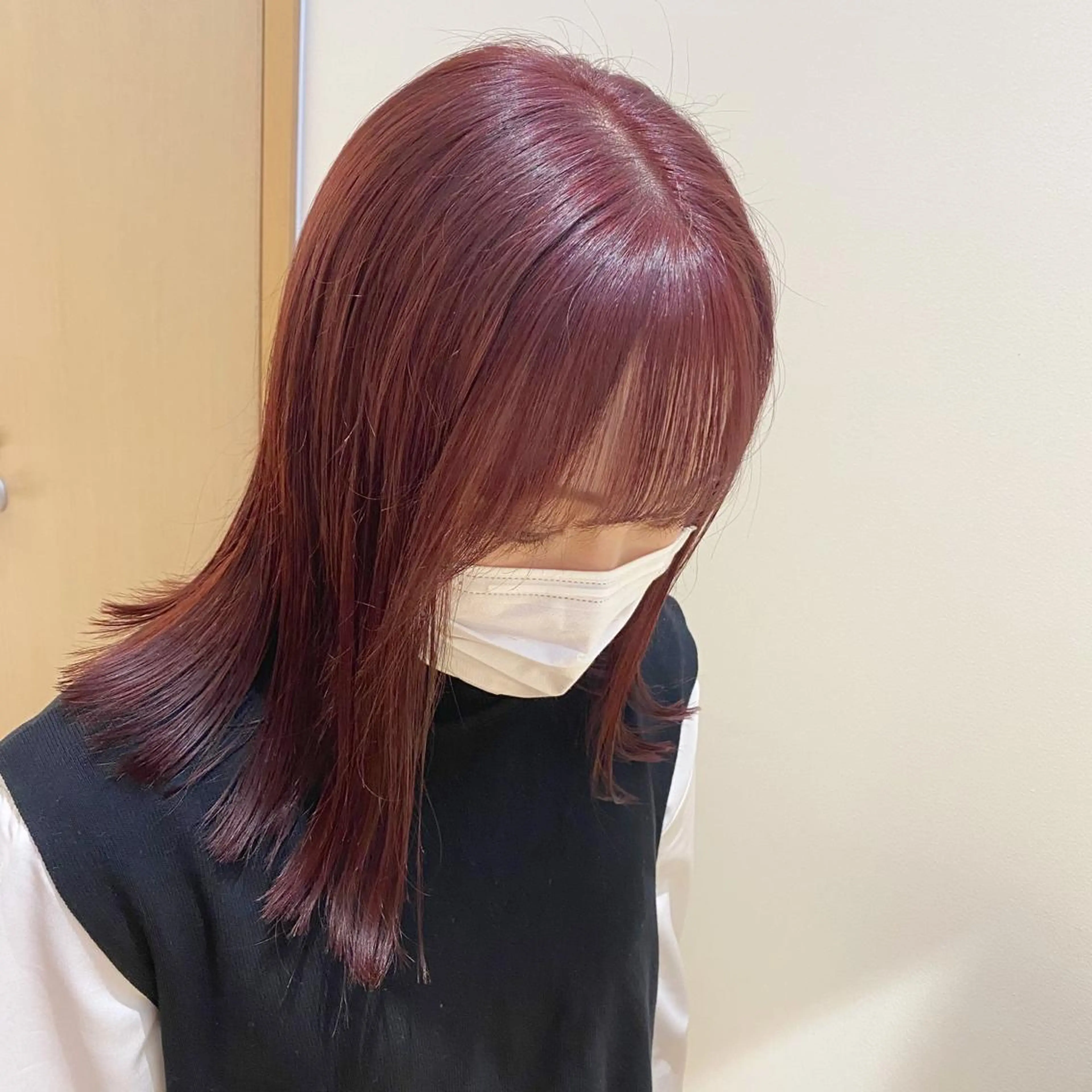 ミディアム カラー パーマ ヘアアレンジ メンズ キッズ ネイル マツエク・マツパ モリモト サナのヘアスタイル