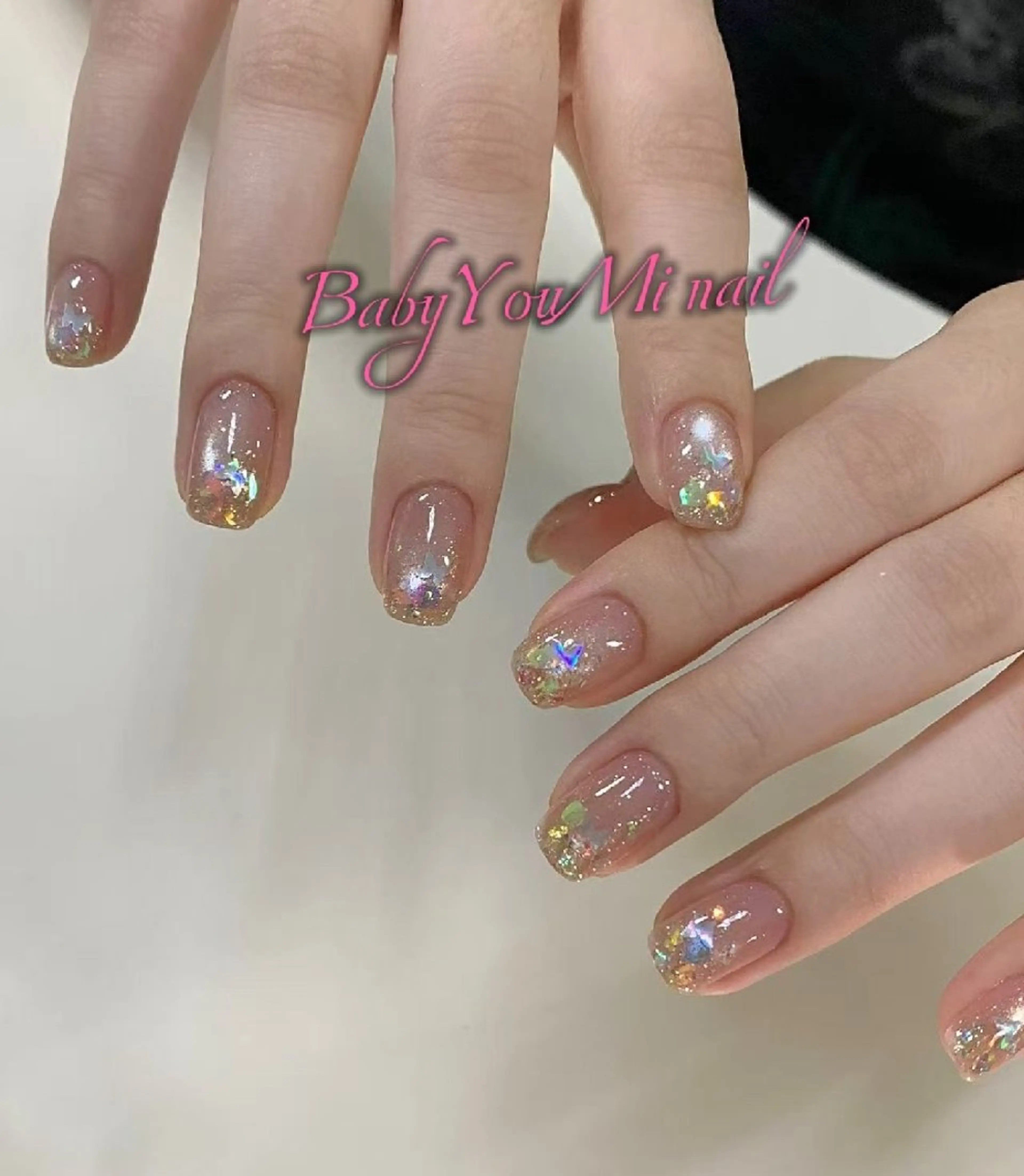 ネイル オーロラネイル フラワーネイル フットネイル フレンチネイル ジェルネイル ハンドネイル Oomiya 服部のネイルデザイン