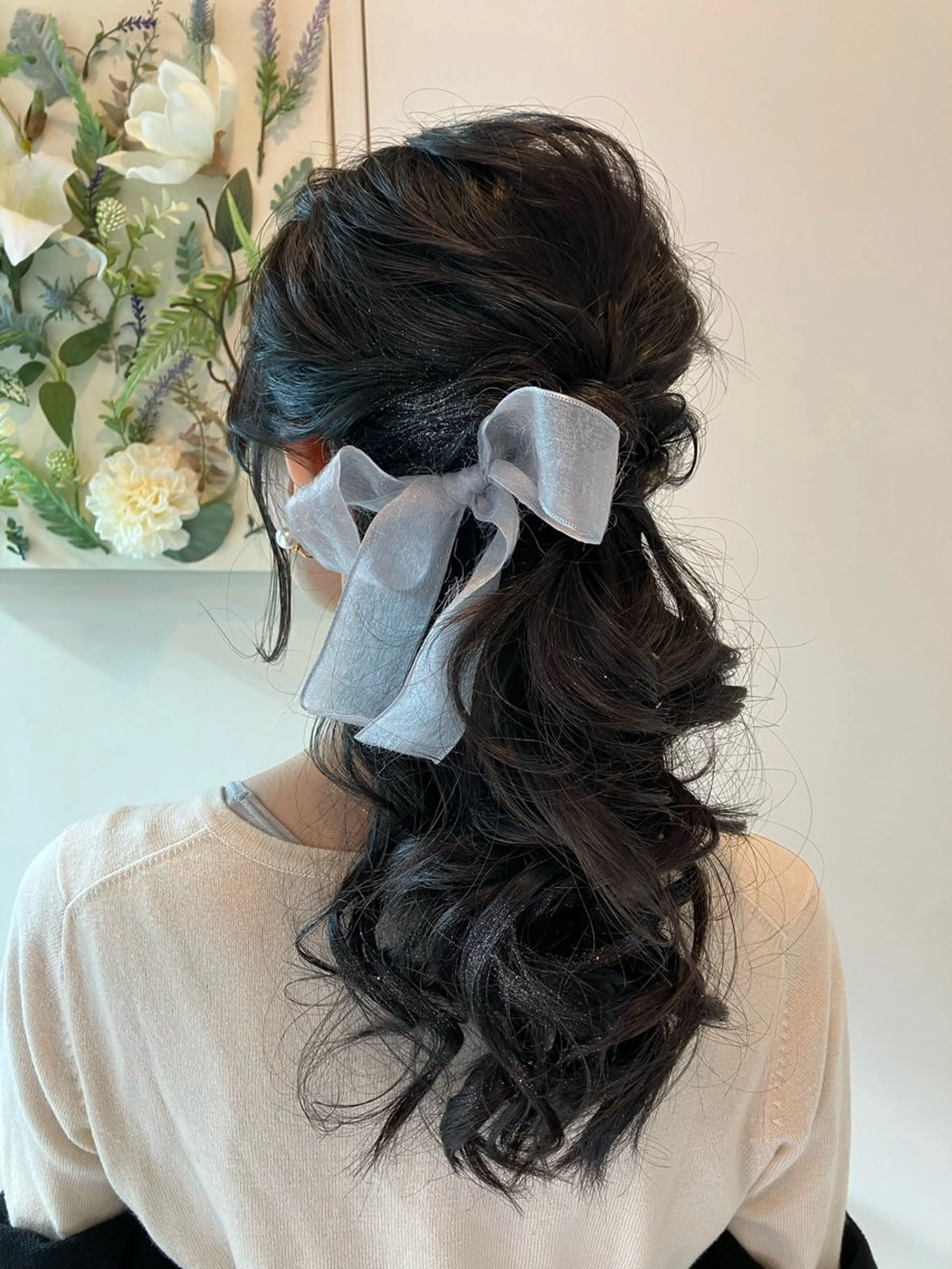 ヘアアレンジ ハーフアップ Hair&Make Nahoのマツエク・マツパデザイン