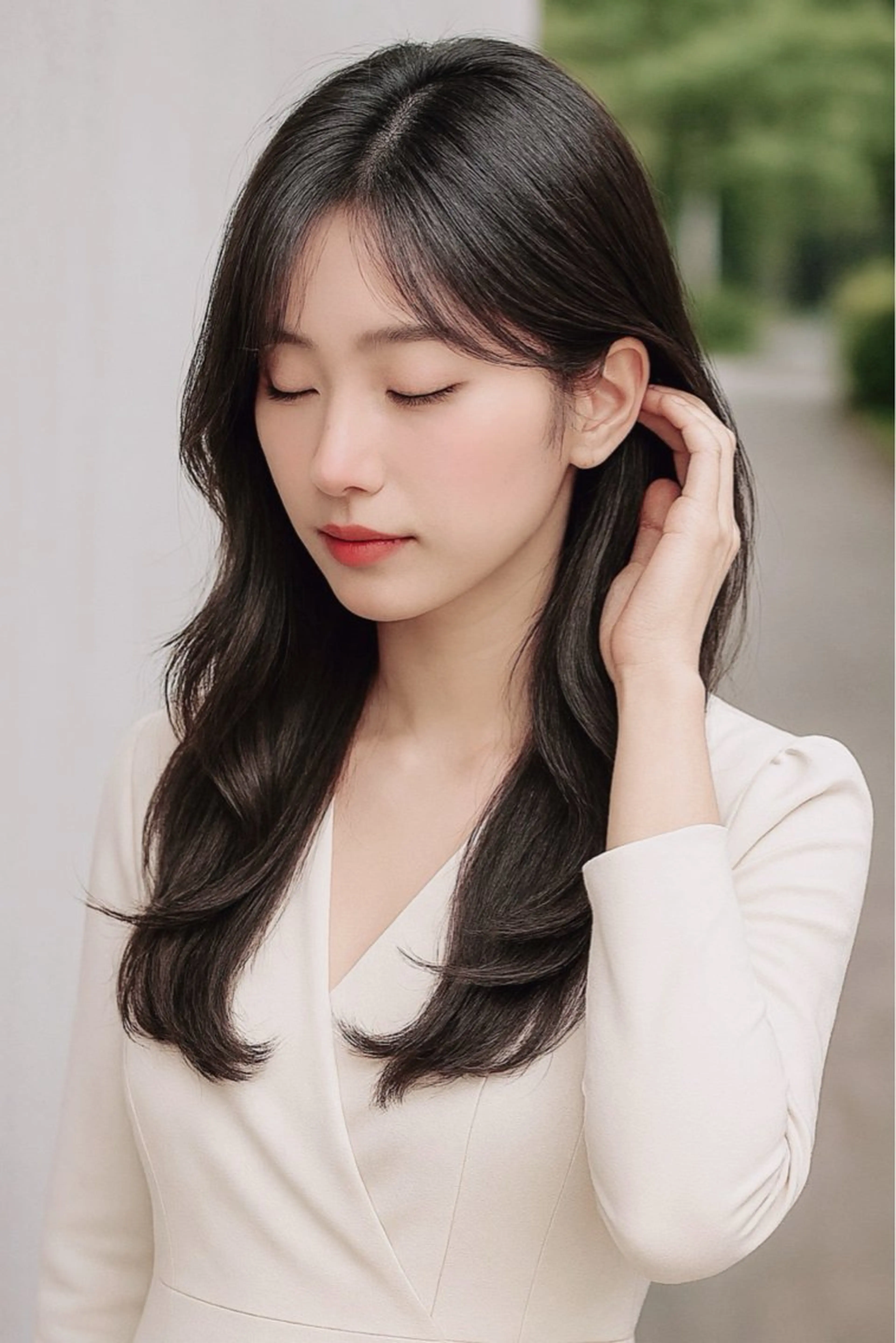 ロング カラー カット ヘアカラー トリートメント 🇰🇷レイヤー カット💐Seinaのヘアスタイル