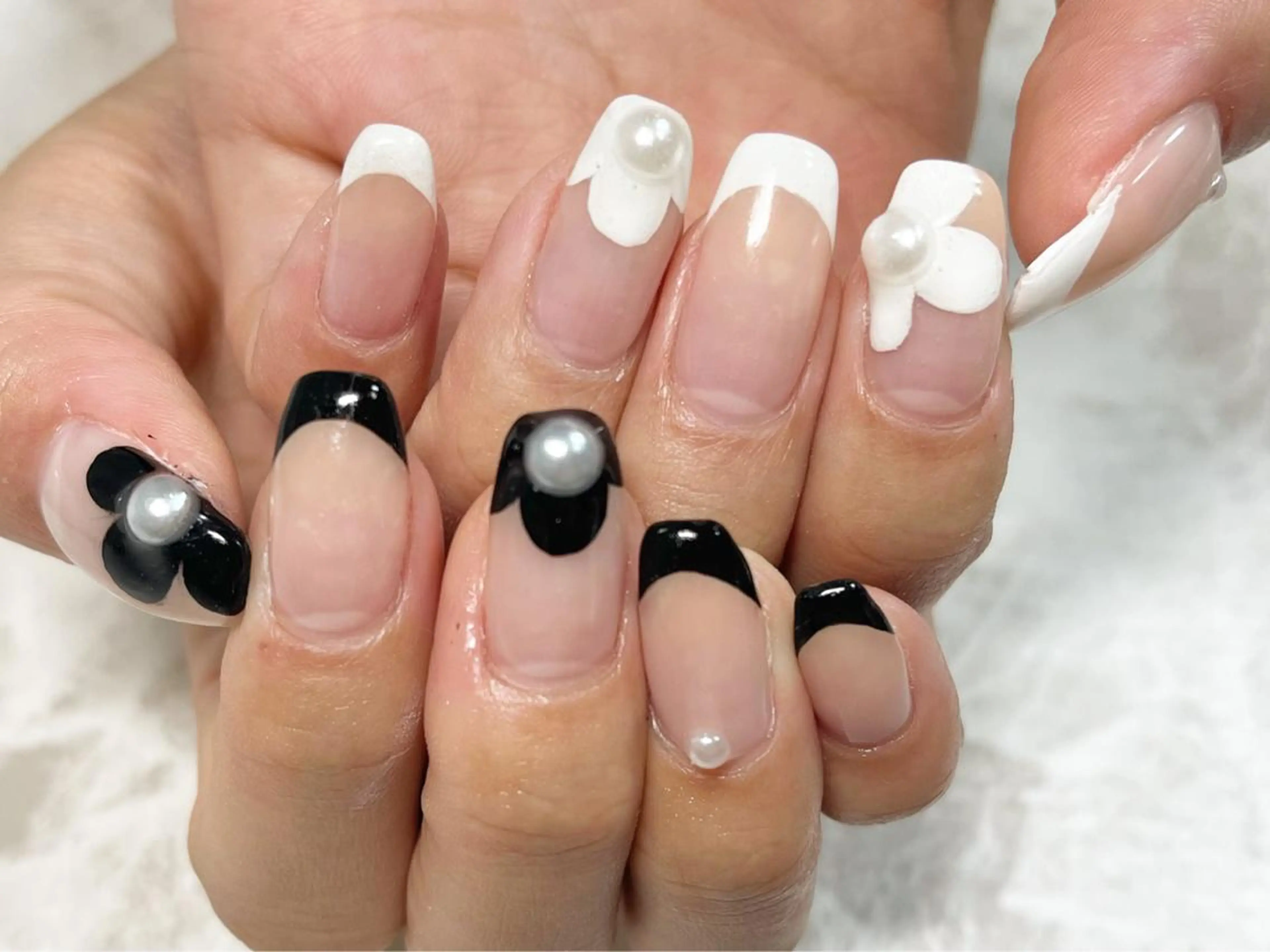 ネイル フットネイル フレンチネイル 韓国ネイル ニュアンスネイル シンプルネイル ネイル フフラ所属・nail fufla ♡yamane♡のネイルデザイン
