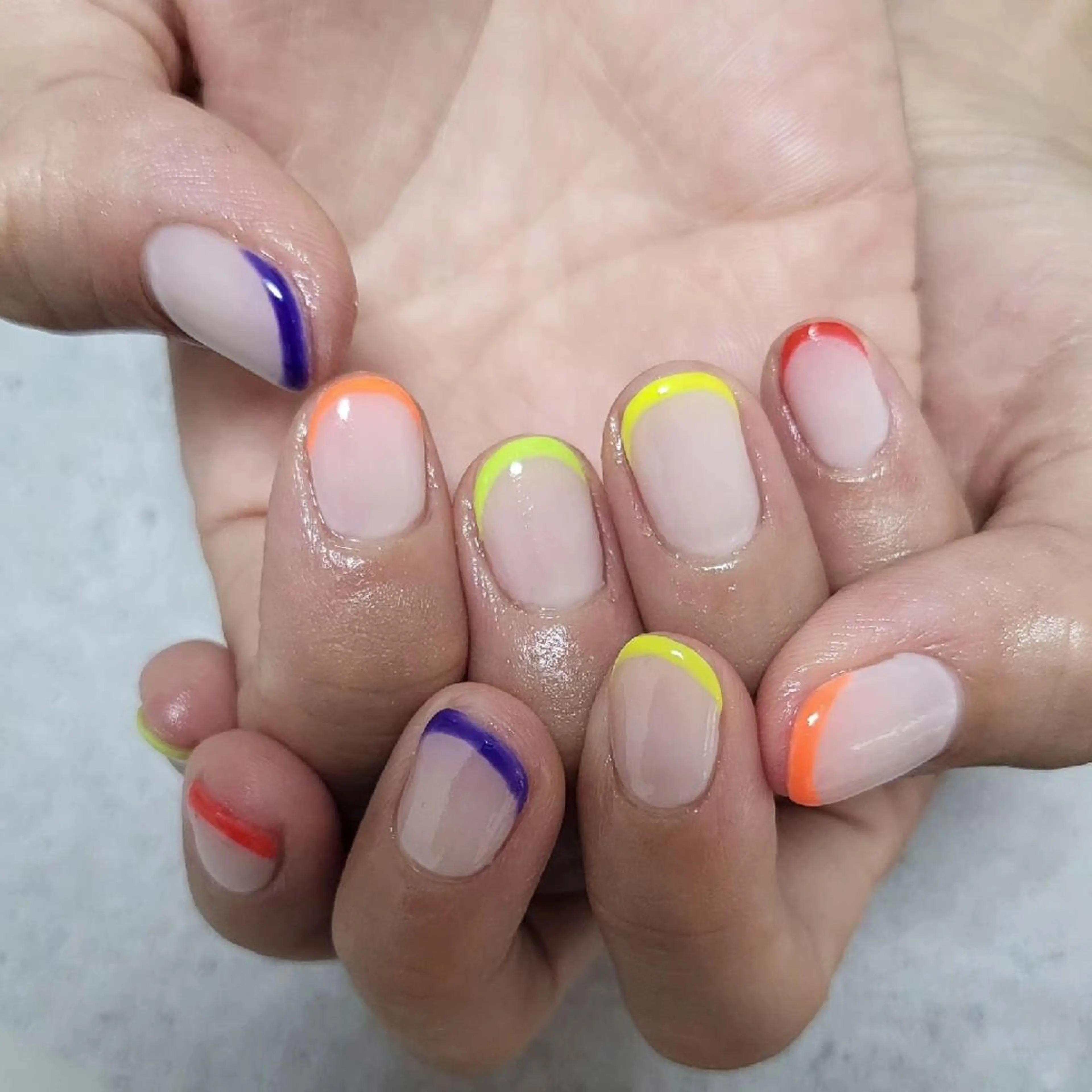 ネイル フットネイル フレンチネイル ジェルネイル シンプルネイル ソフトジェル ハンドネイル Nailsalon MagicShopのネイルデザイン