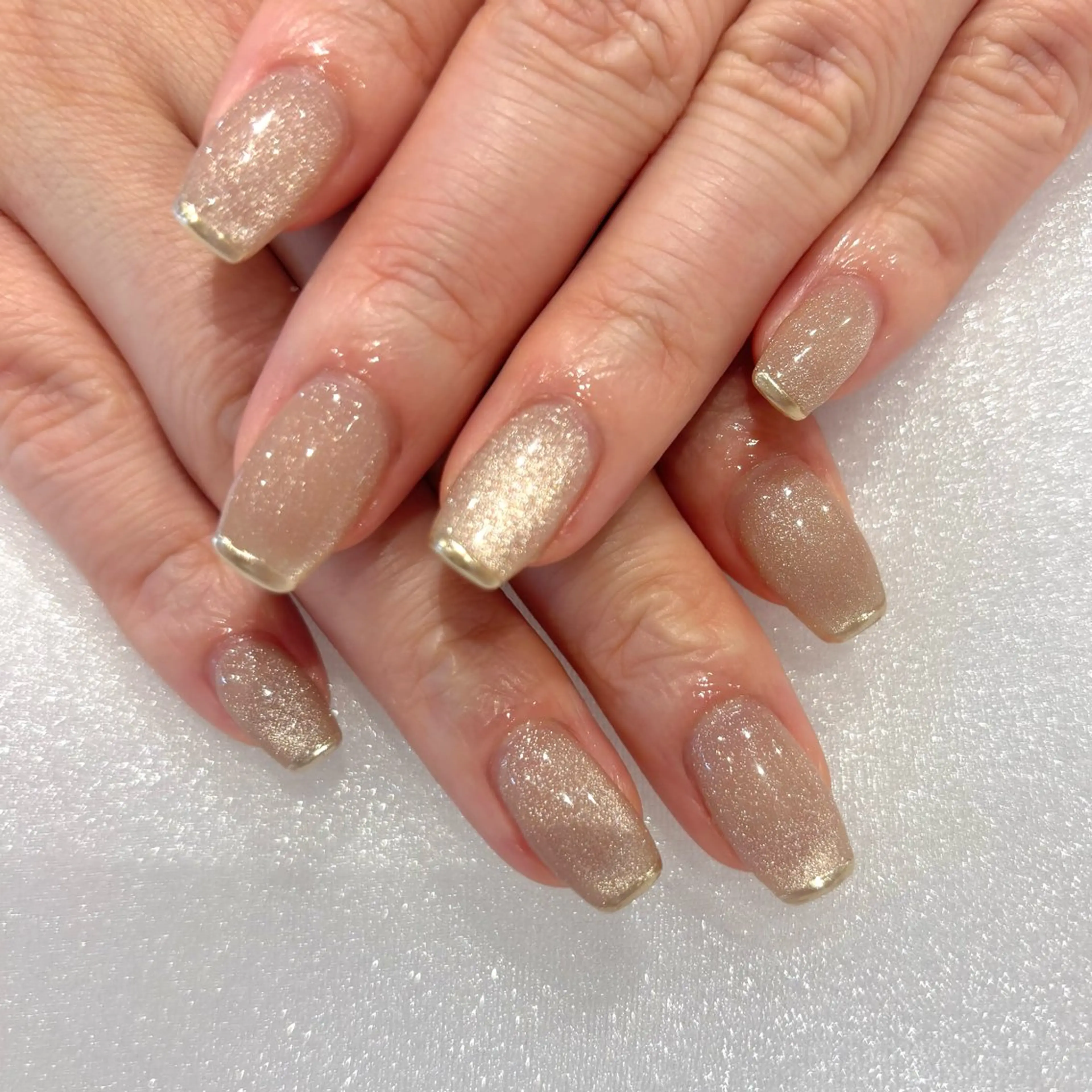 ネイル フレンチネイル マグネットネイル ミラーネイル ハンドネイル nailist🍒 ヤマザキのネイルデザイン