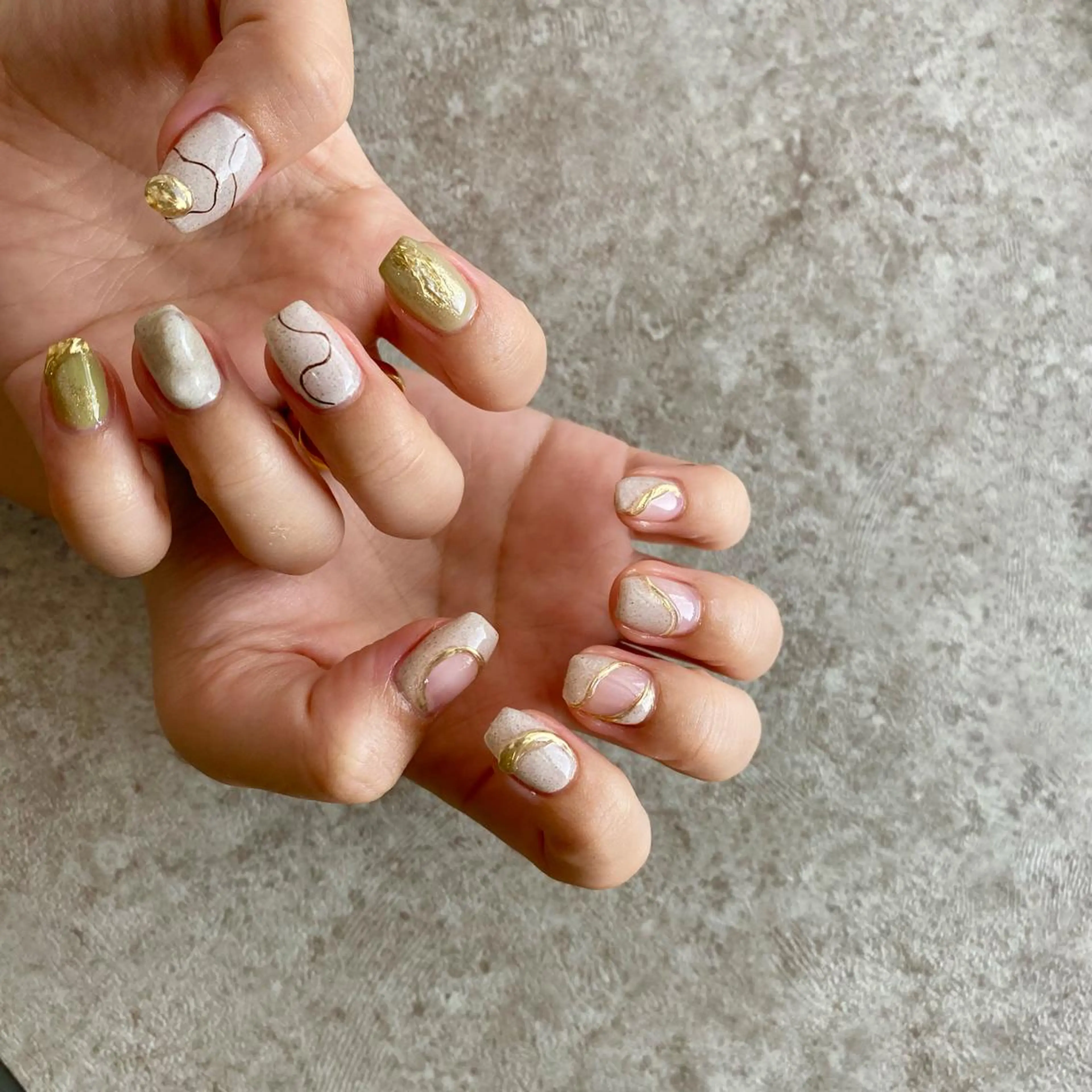 ネイル ハンドネイル フットネイル reco nail所属・池田 美穂のネイルデザイン