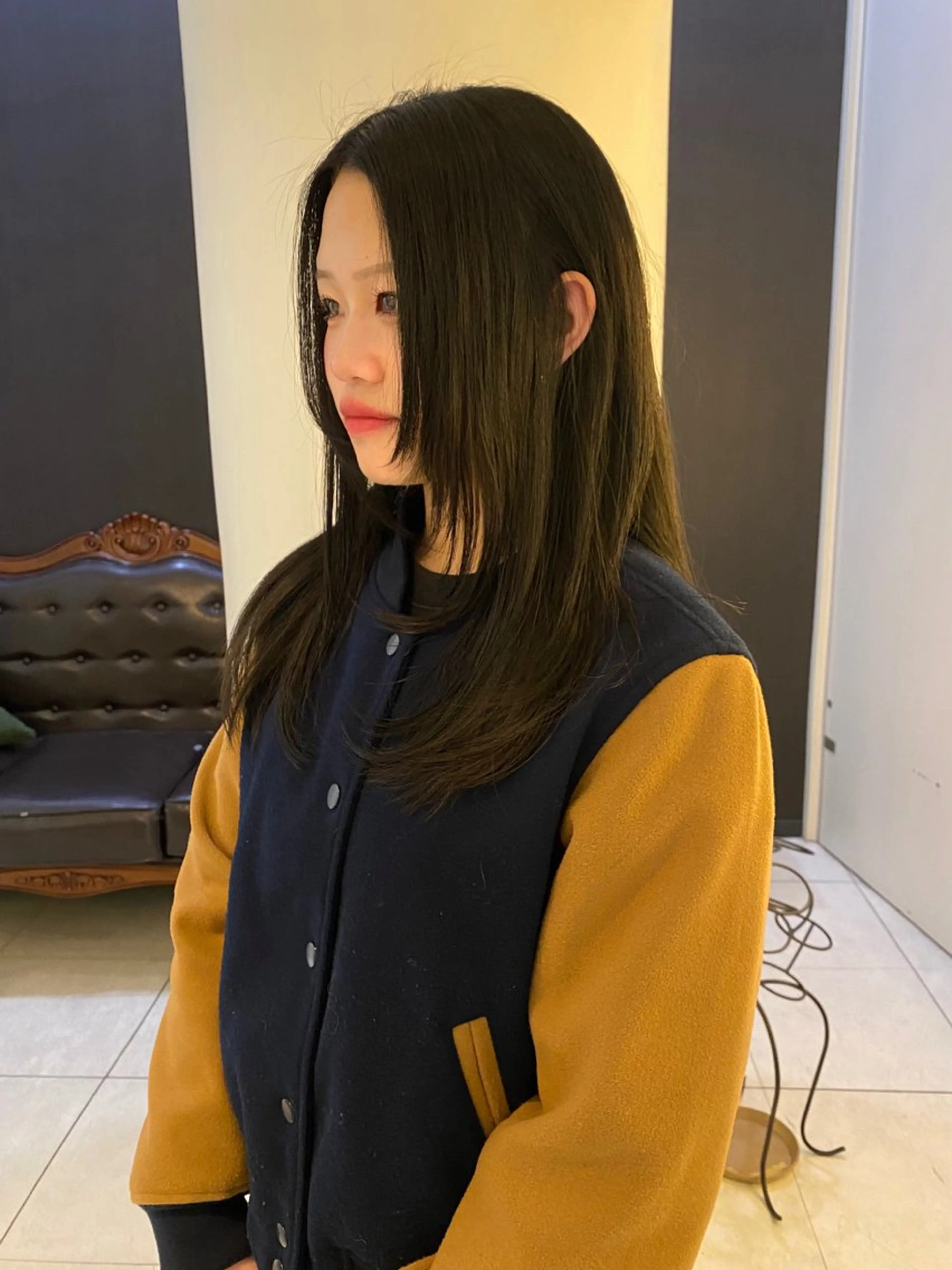 ロング カラー パーマ ブリーチ 縮毛矯正 カット ヘアカラー 縮毛矯正 トリートメント mai / linoah˚✧のヘアスタイル