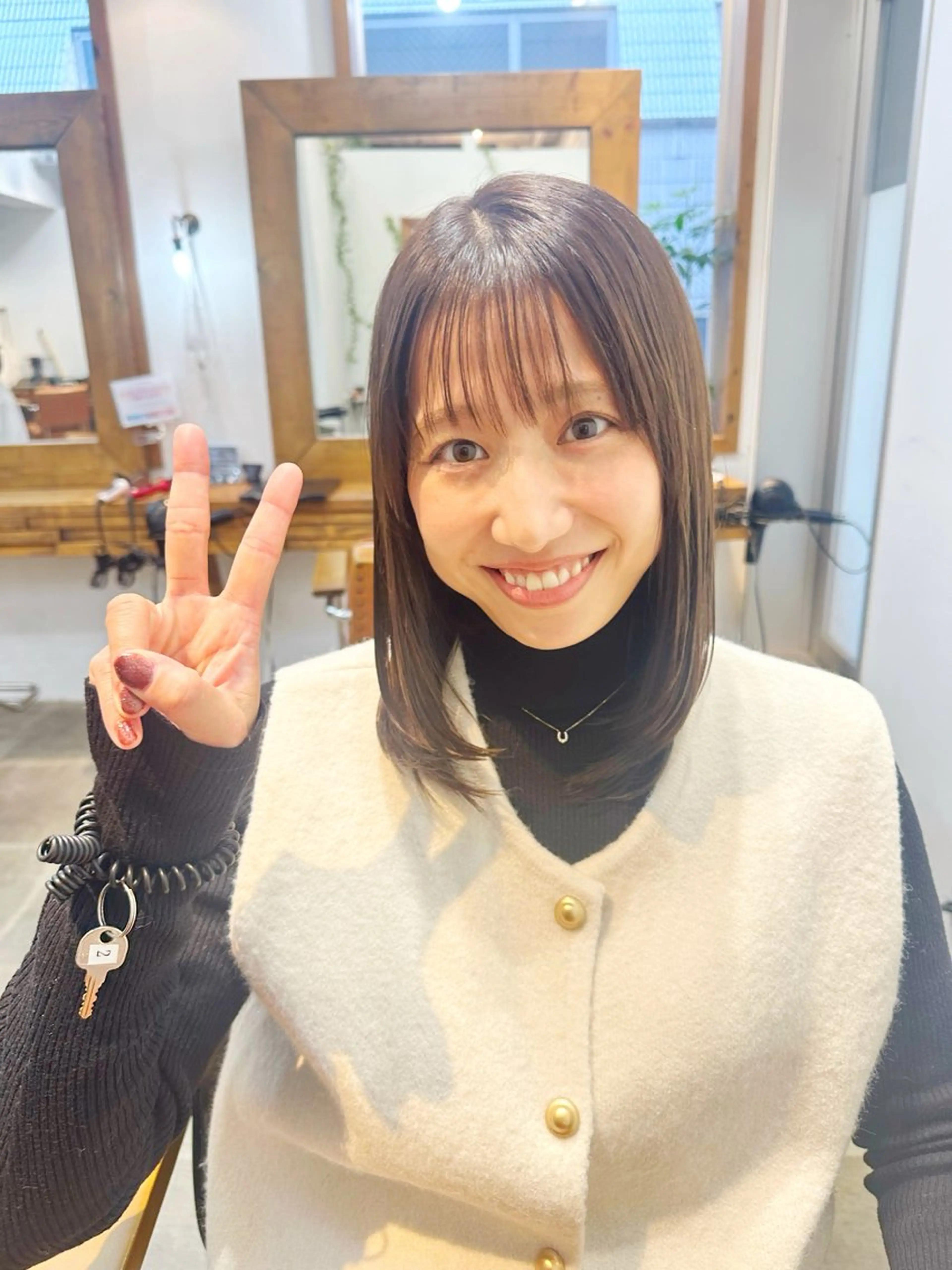 ミディアム カラー カット ヘアカラー newline銀座所属・銀座ショート/ 大人ショート/金子涼のヘアスタイル