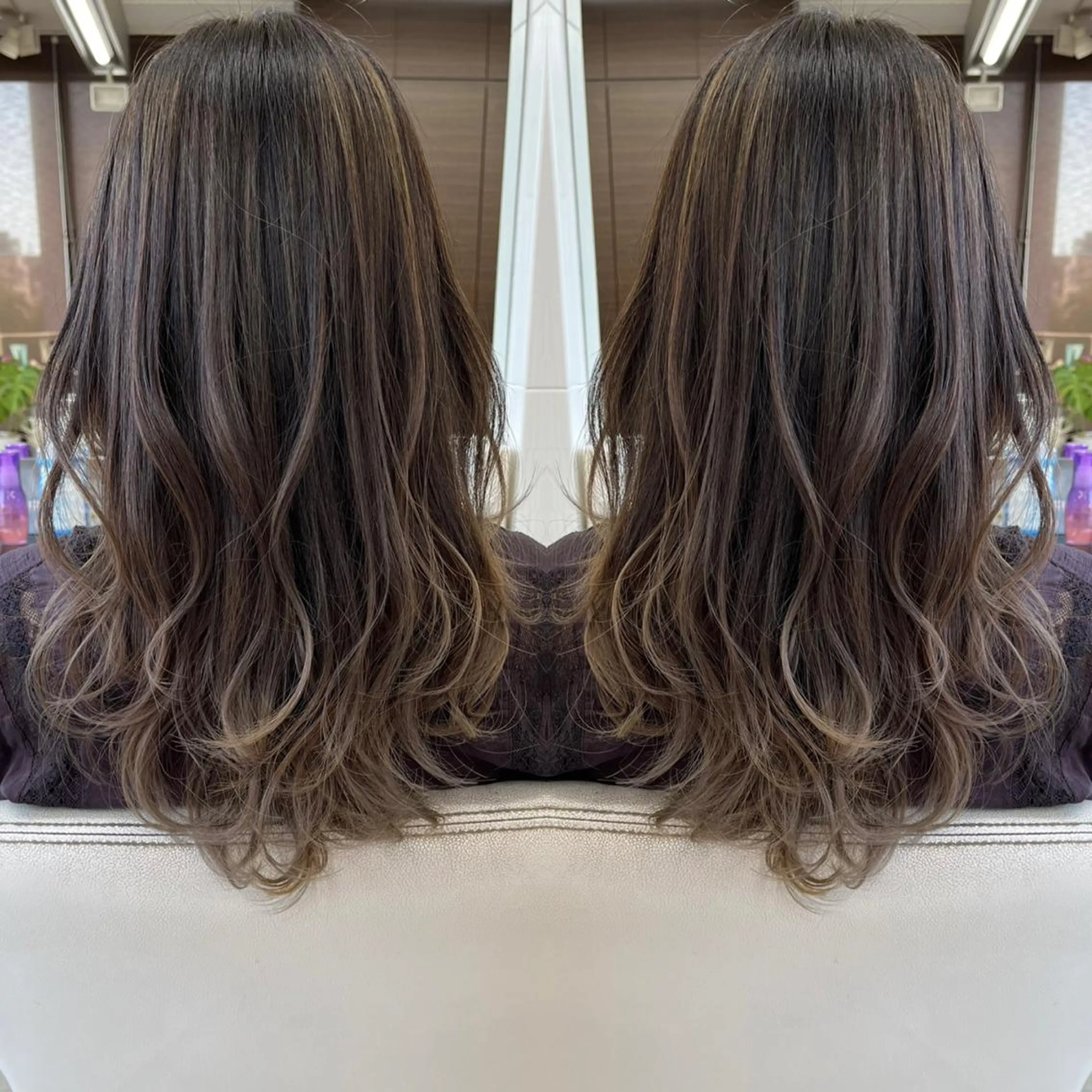 ロング カラー バレイヤージュ ブリーチ ケアブリーチ グラデーションカラー ハイライトカラー BOOTH share salon所属・ハタケヤマヨシキ ／BOOTHのヘアスタイル