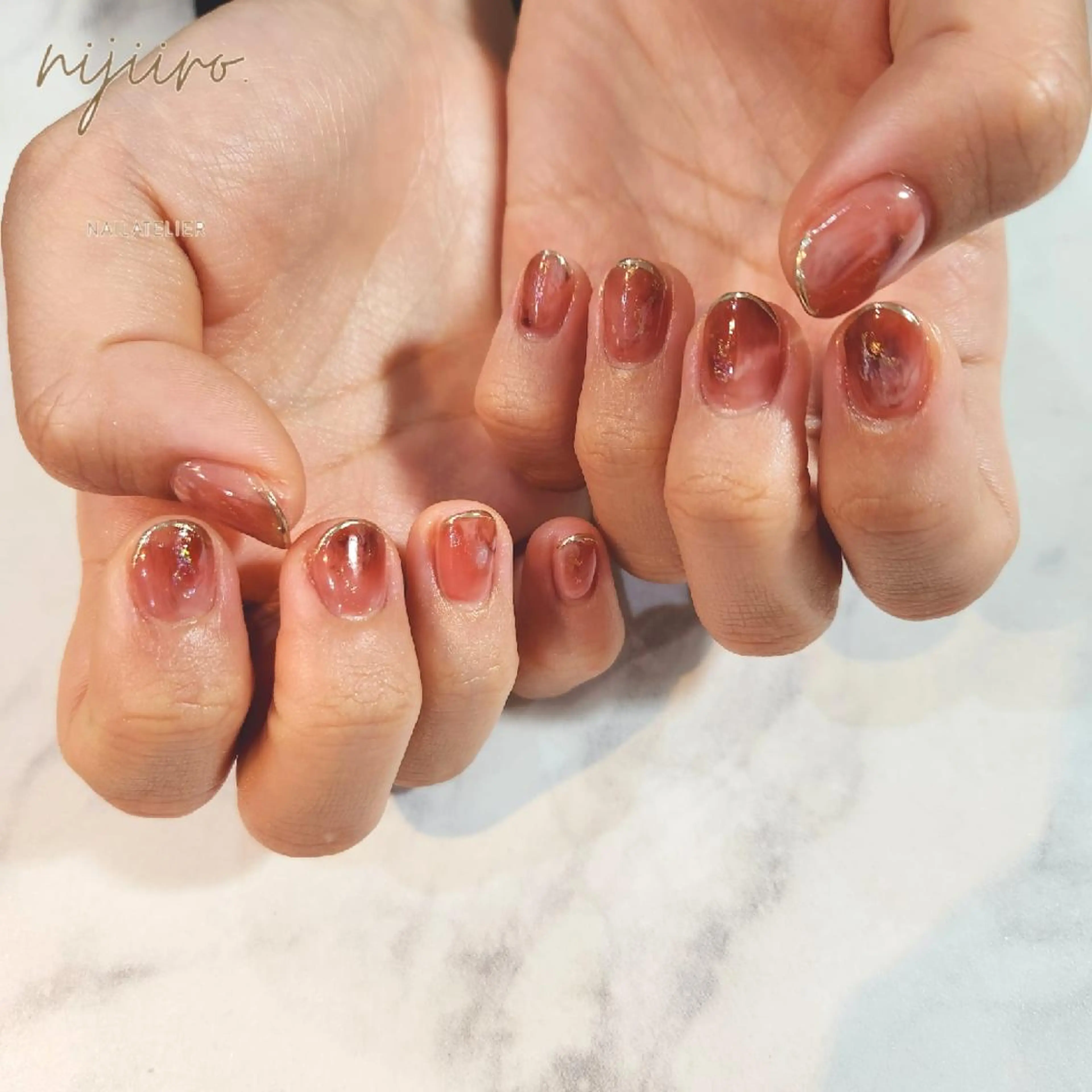 ネイル ハンドネイル nailatelier nijiiro.所属・nijiiro🌈 サトウのネイルデザイン
