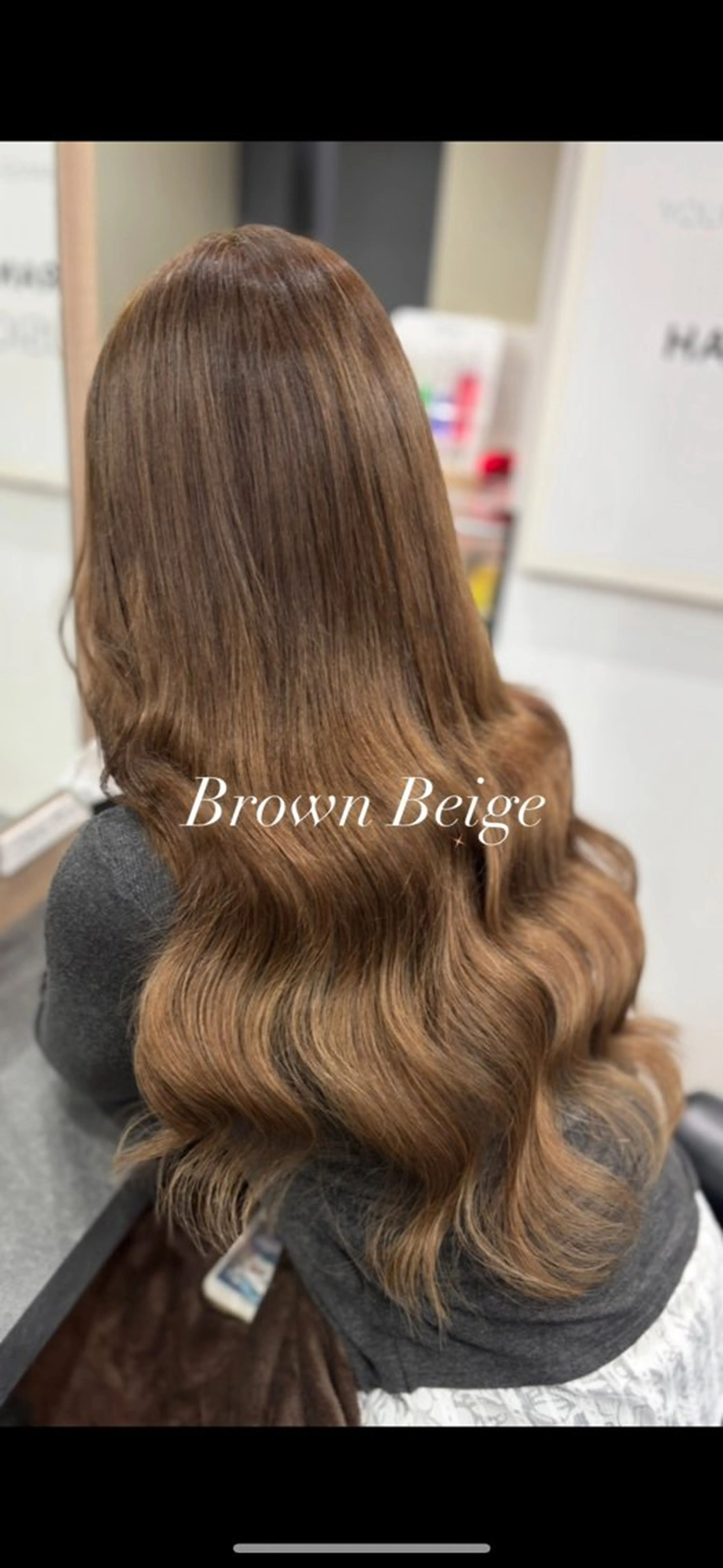 ロング カラー シールエクステ ベージュカラー ブリーチ ブラウンカラー ブラウンベージュ ヘアカラー エクステ 横浜/エクステ特化× 艶カラー/あいかのヘアスタイル