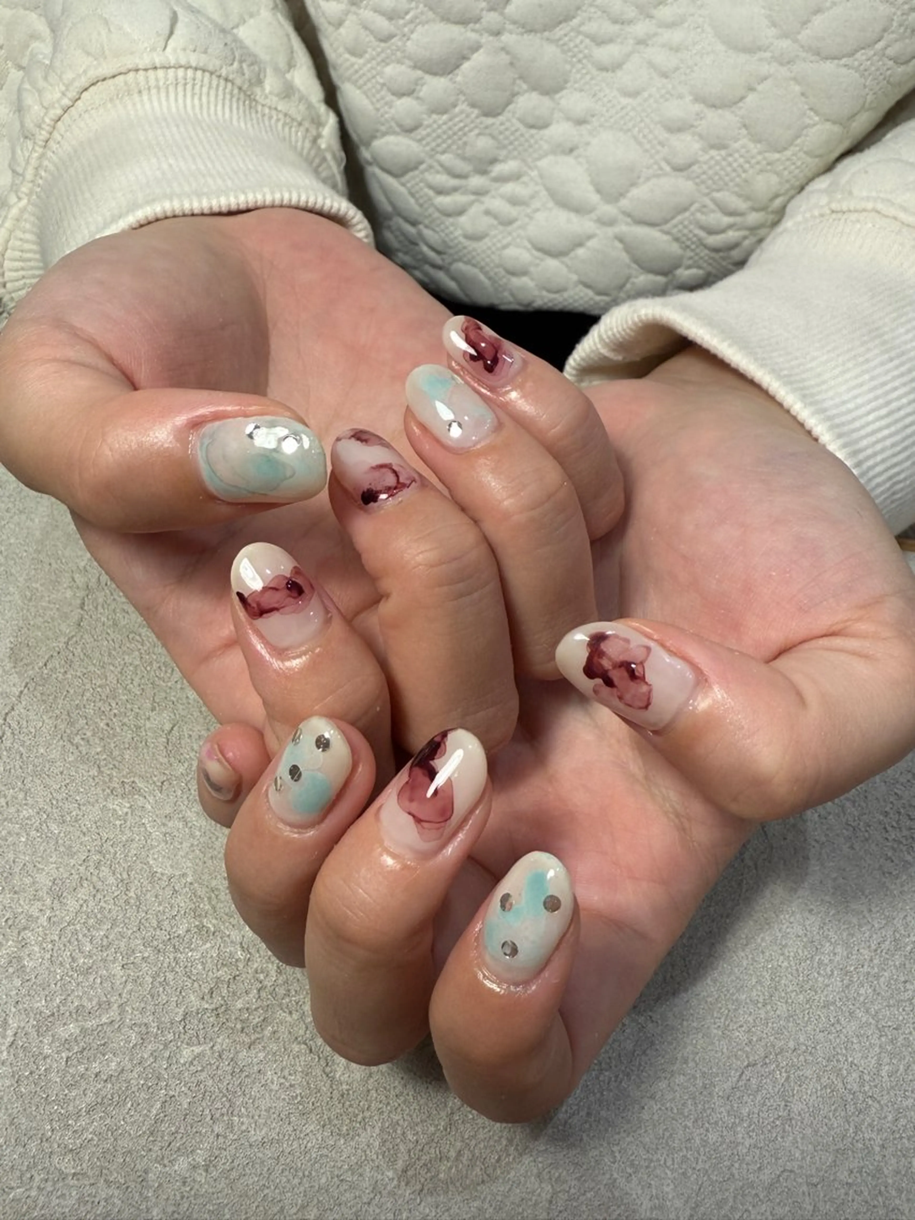 ネイル 持ち込み 【lea's】 Yumuのネイルデザイン