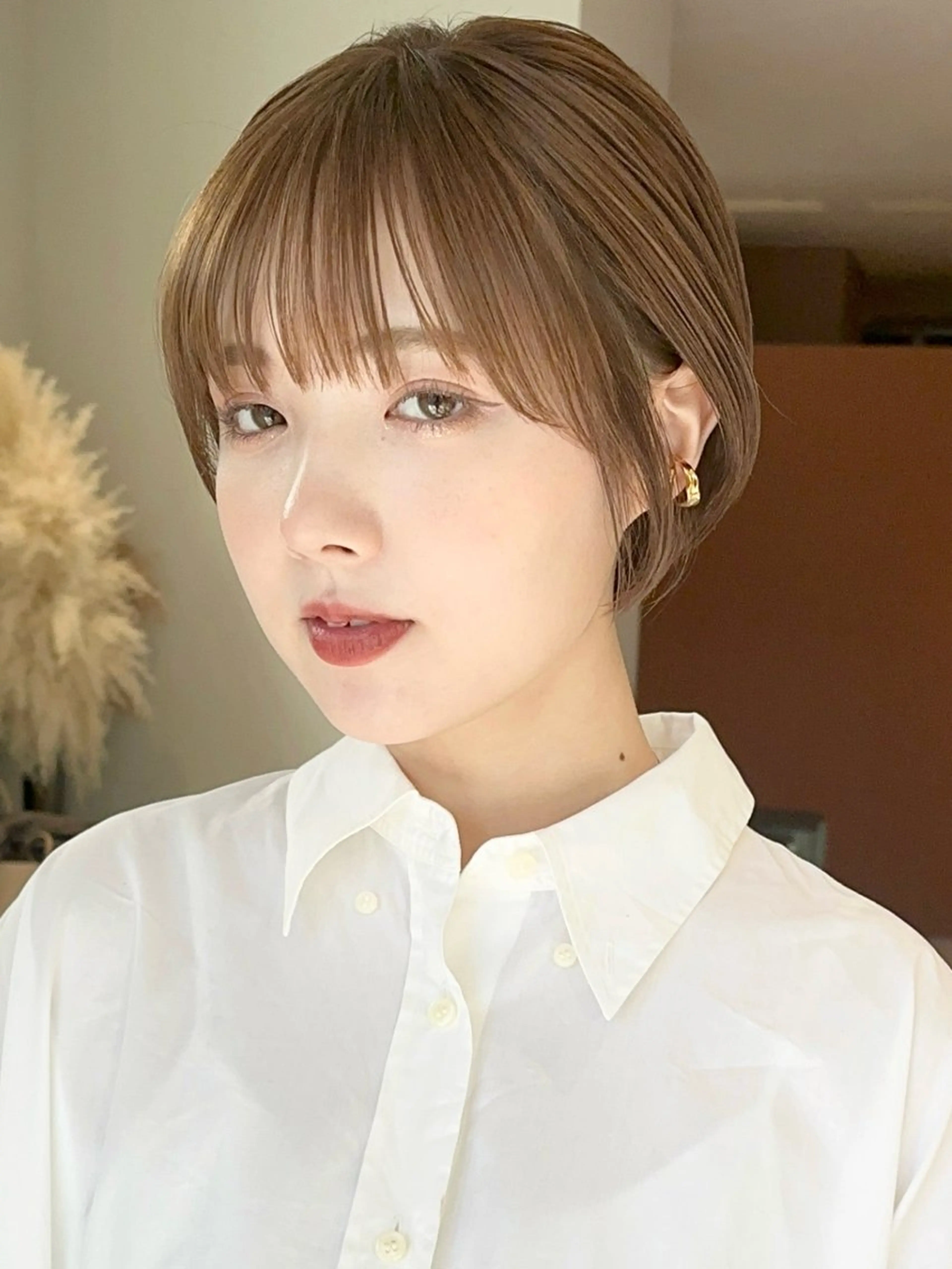 ショート カラー パーマ 👑ショート/ボブ /銀座/ニシオカ👑のヘアスタイル