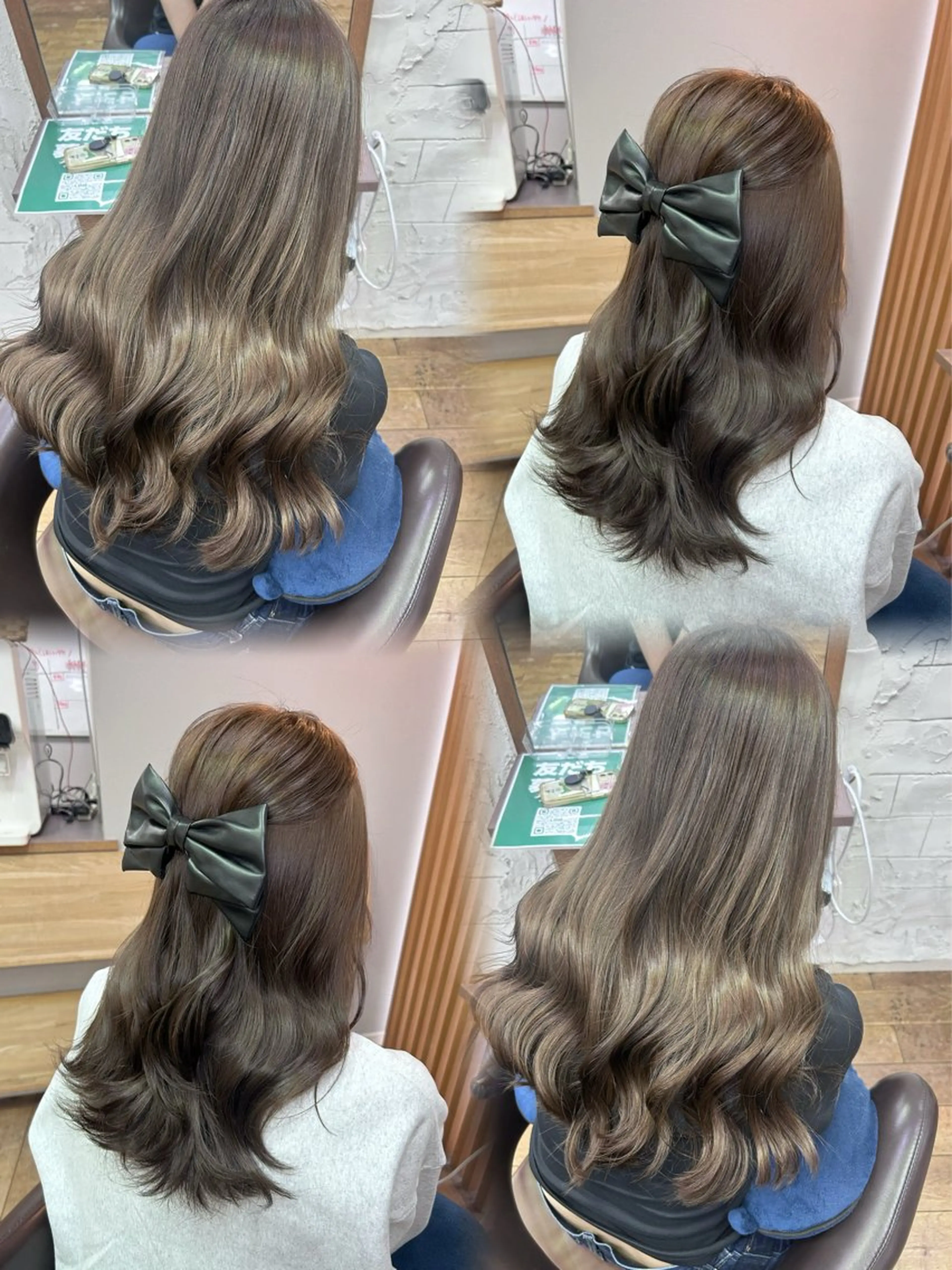 ロング カット ヘアカラー トリートメント ハイトーン×艶カラー 🤍MIZUKIのヘアスタイル