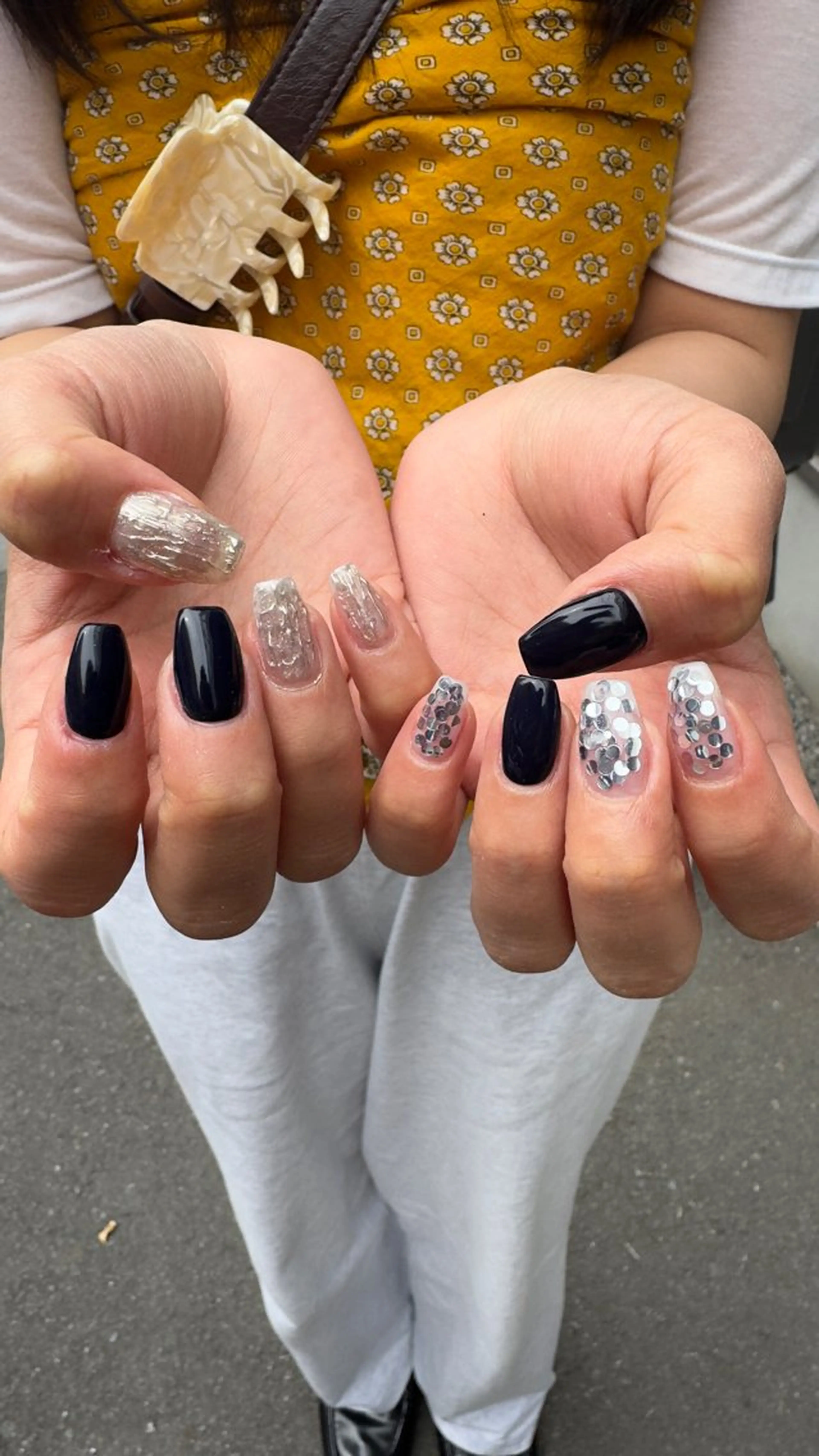 ネイル フラッシュネイル 韓国ネイル ラメ(グリッター) ラメグラデーション マグネットネイル ハンドネイル MH_ Nailのネイルデザイン