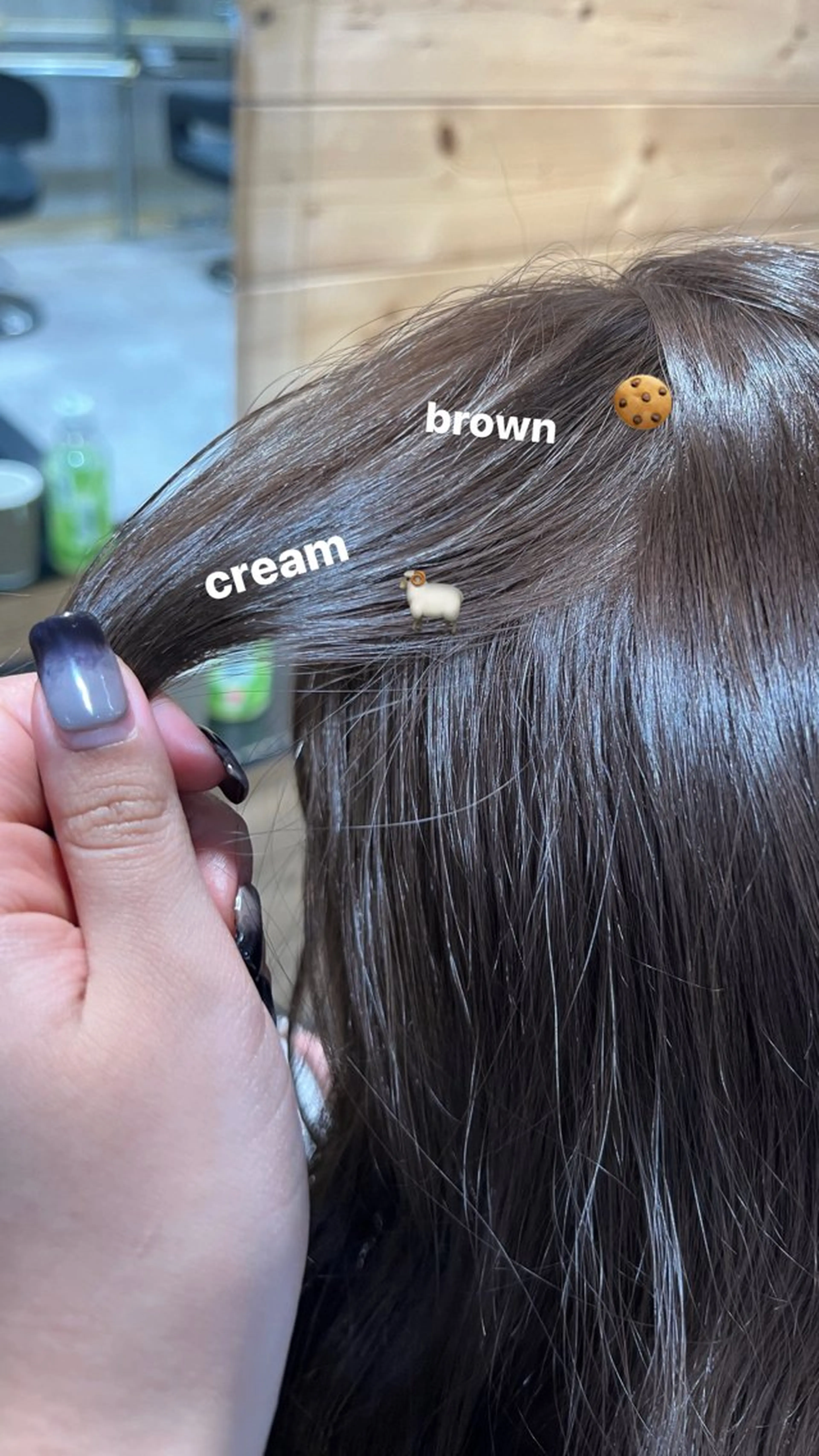 ロング カラー 透明感カラー ヘアカラー 暗髪🩶ラベンダー/ ブルー/ユウナ🤍のヘアスタイル