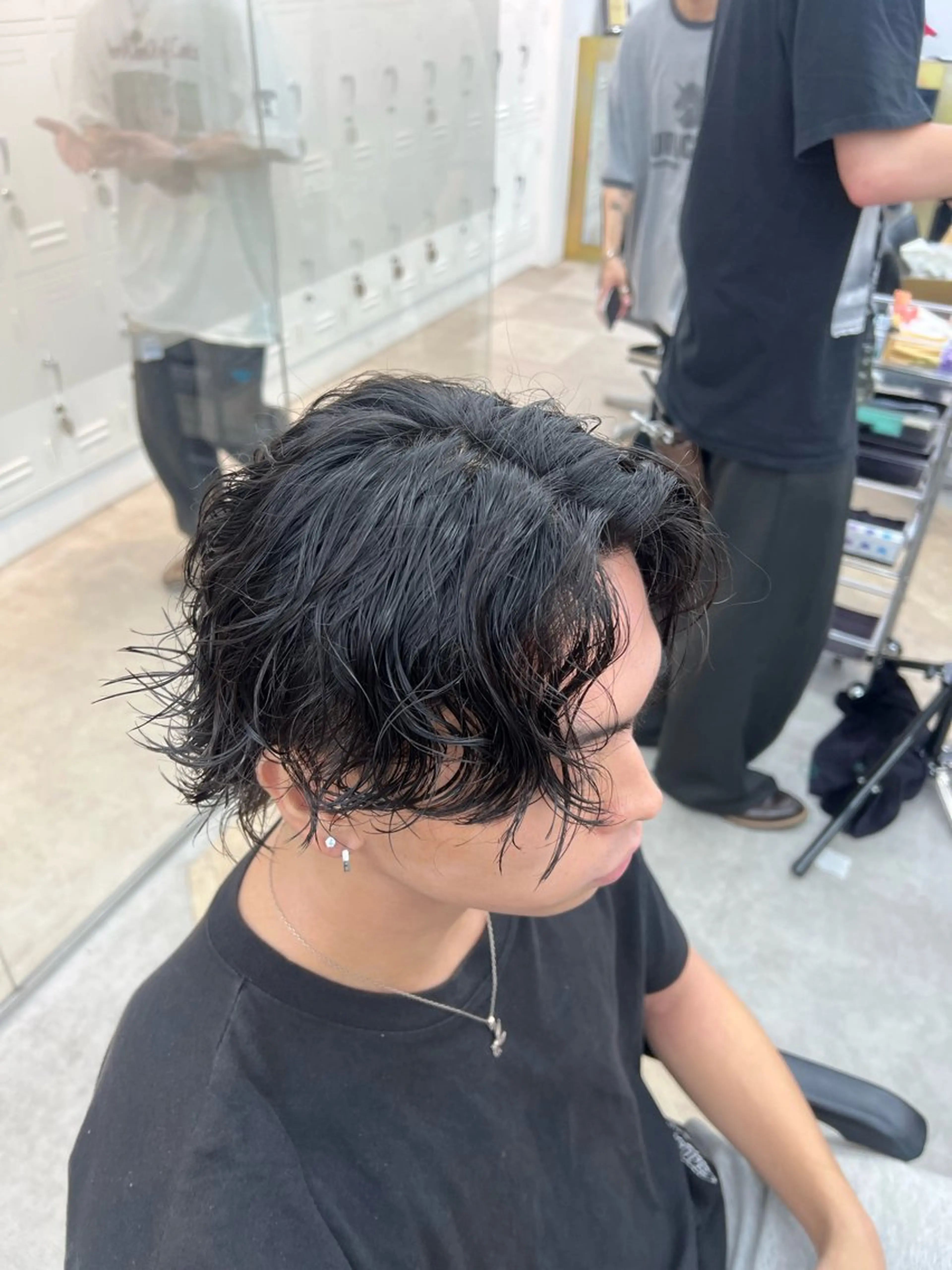 セミロング パーマ 🌀ソヘル/シャドウ ✨/メンズパーマ/栄のヘアスタイル