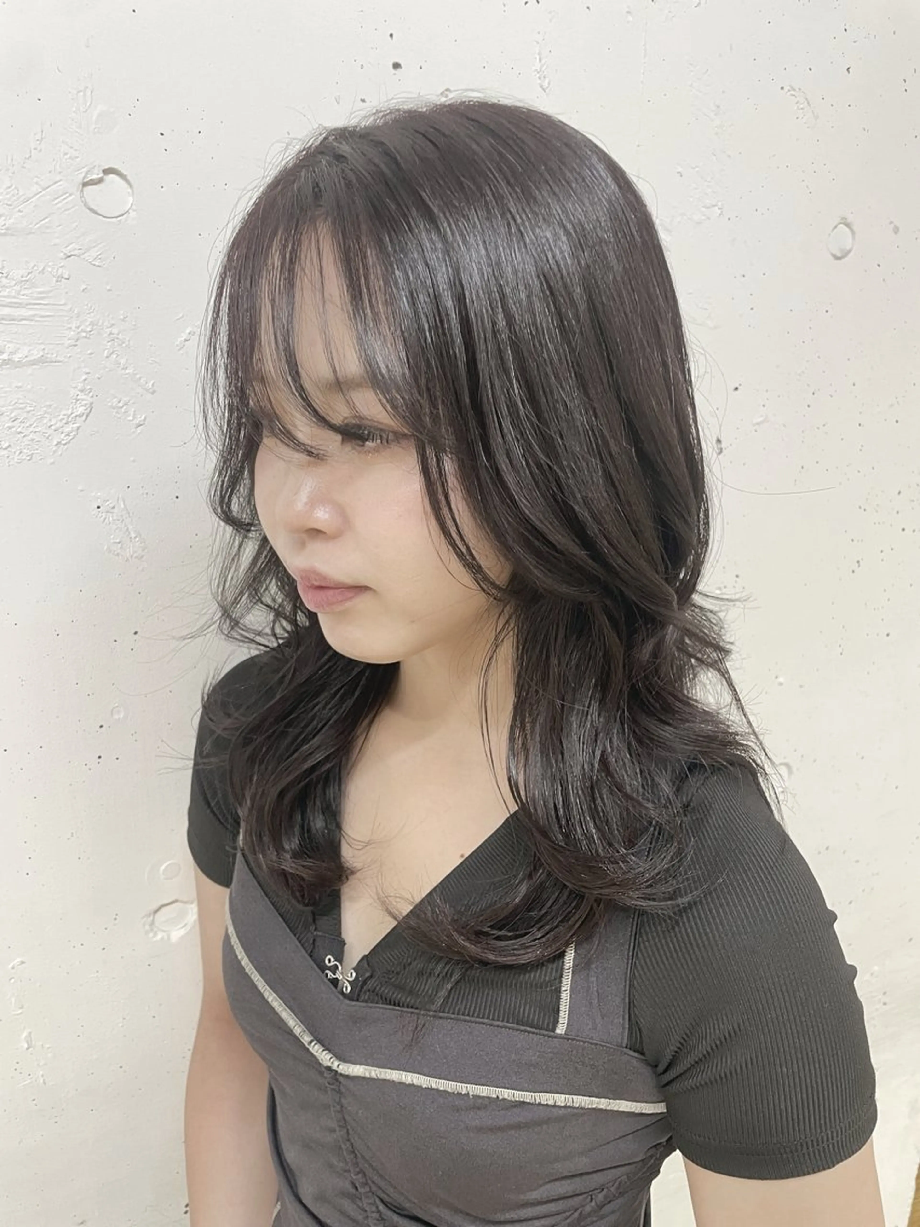 セミロング カラー ヘアアレンジ 髪質改善/縮毛/新宿 🫧SUZUKA🫧のヘアスタイル