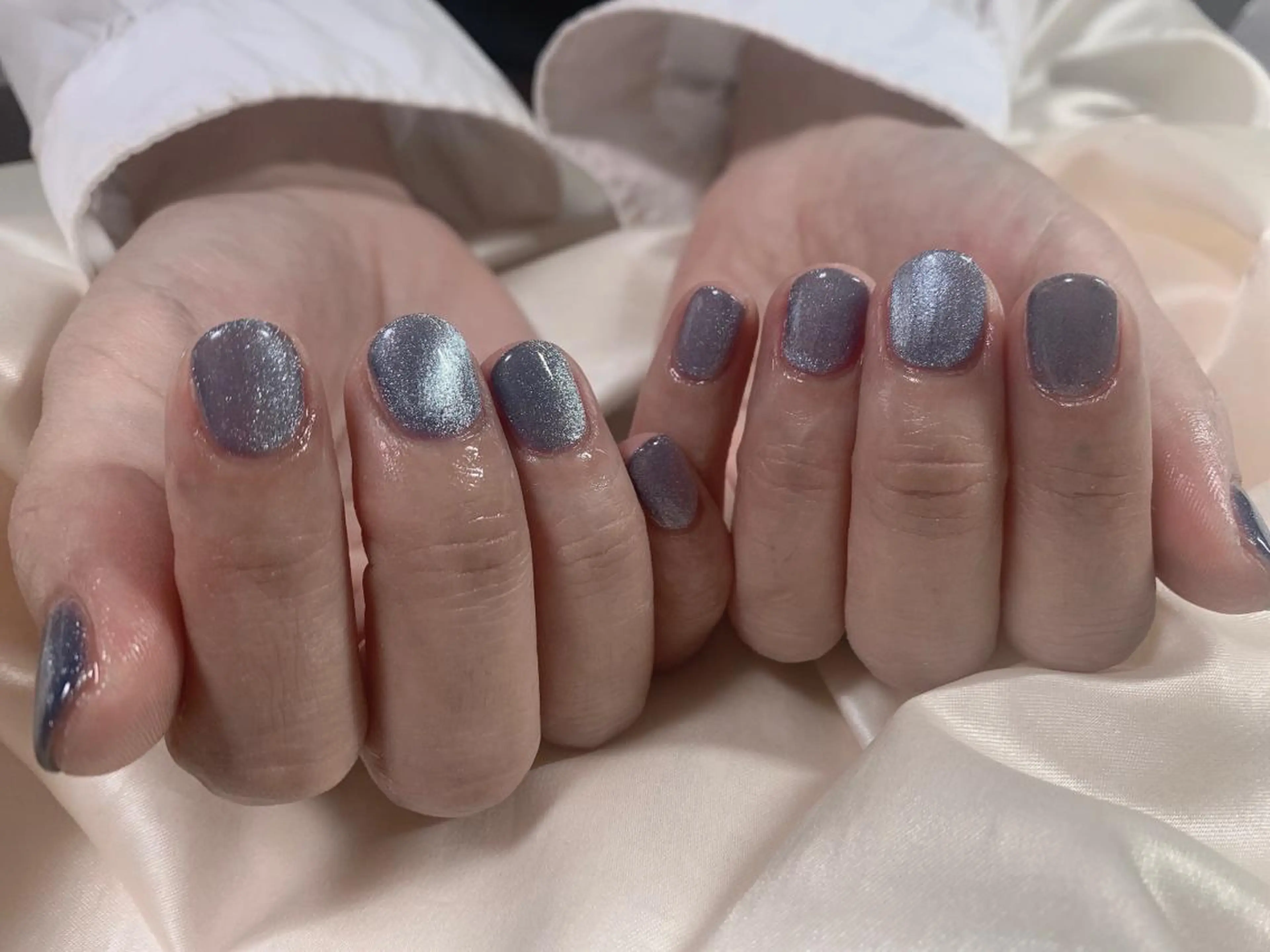 ネイル キラキラネイル マグネットネイル kikinail 溝の口のネイルデザイン