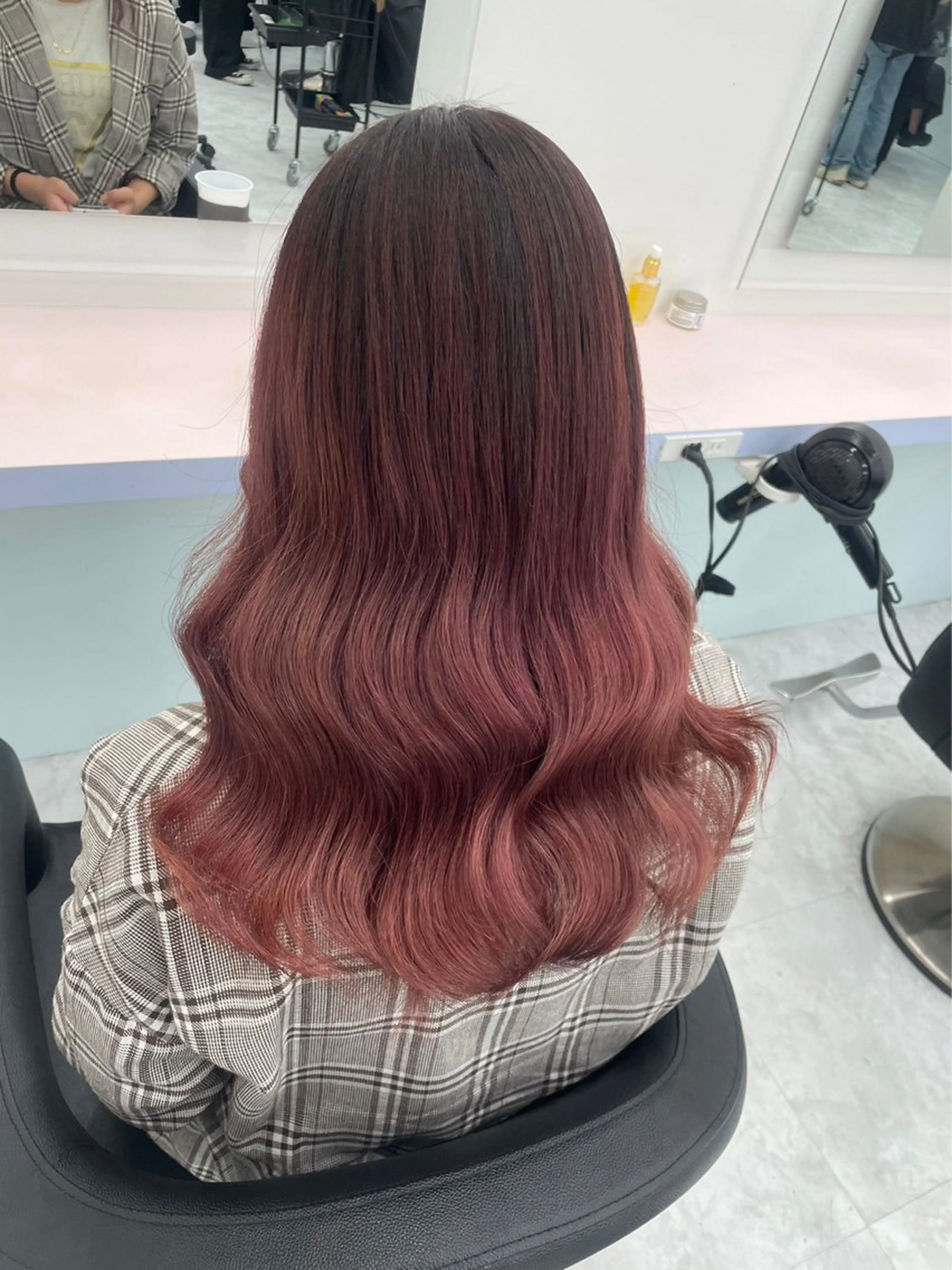 セミロング カラー パーマ ヘアアレンジ メンズ 🤍透明感カラー🤍 ブリーチ🤍AINEのヘアスタイル