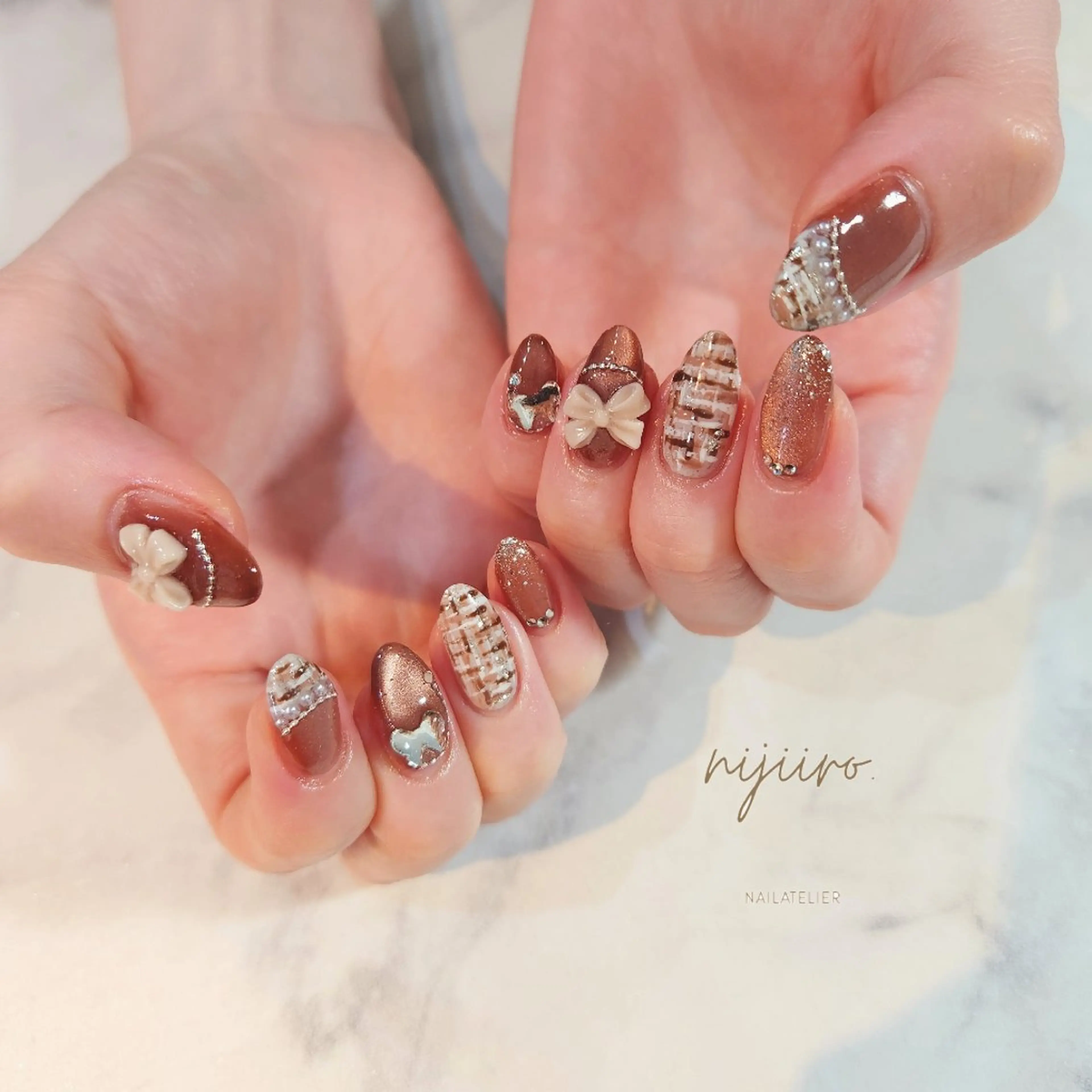 ネイル ハンドネイル nailatelier nijiiro.所属・nijiiro🌈 サトウのネイルデザイン