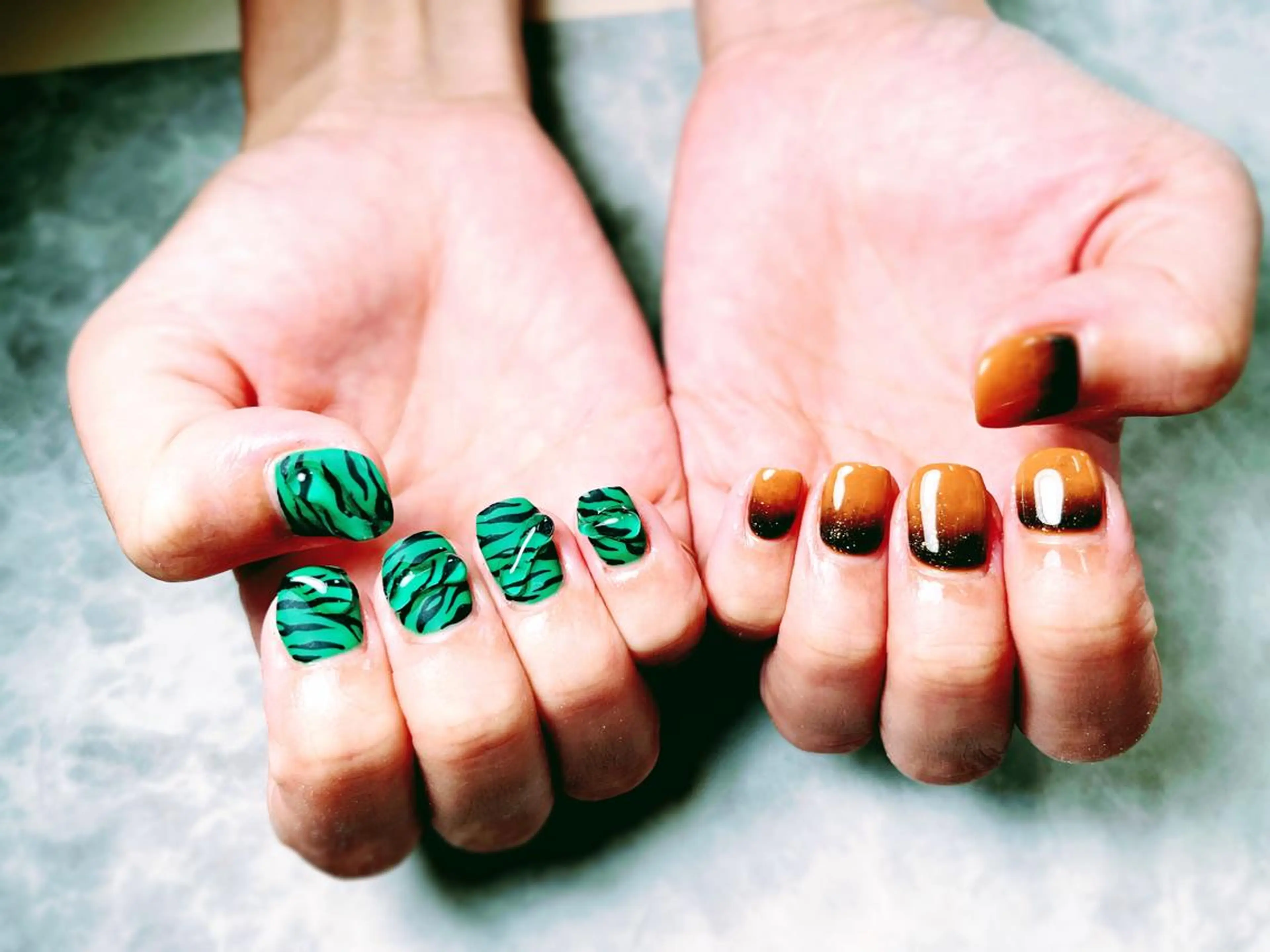 ネイル アニマル柄 ハンドネイル ハンドケア nail salon　Otete所属・かこ ・のネイルデザイン