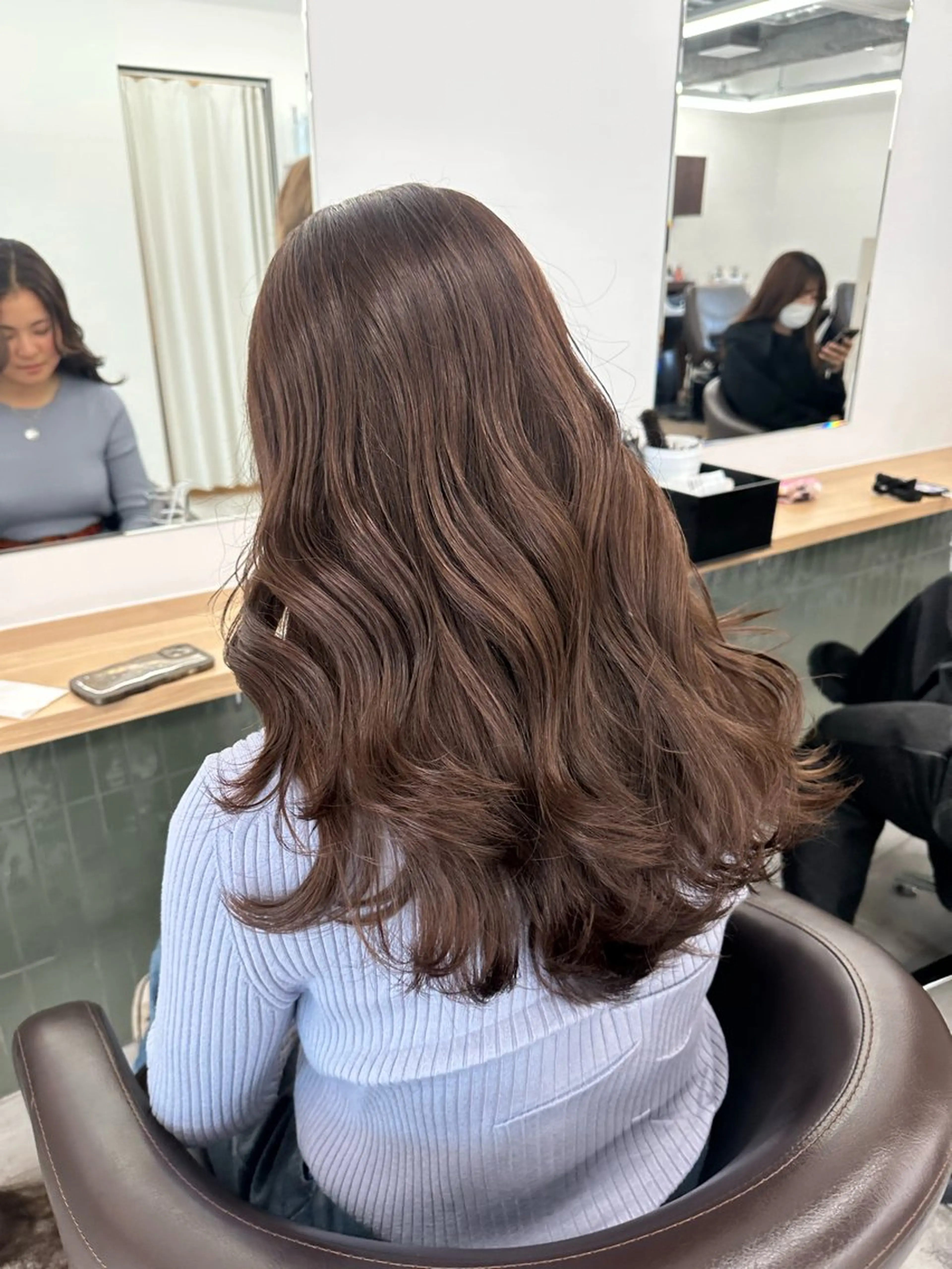 セミロング カラー カット ヘアカラー トリートメント ブリーチなし/レイヤ ー特化🌈Tommyのヘアスタイル