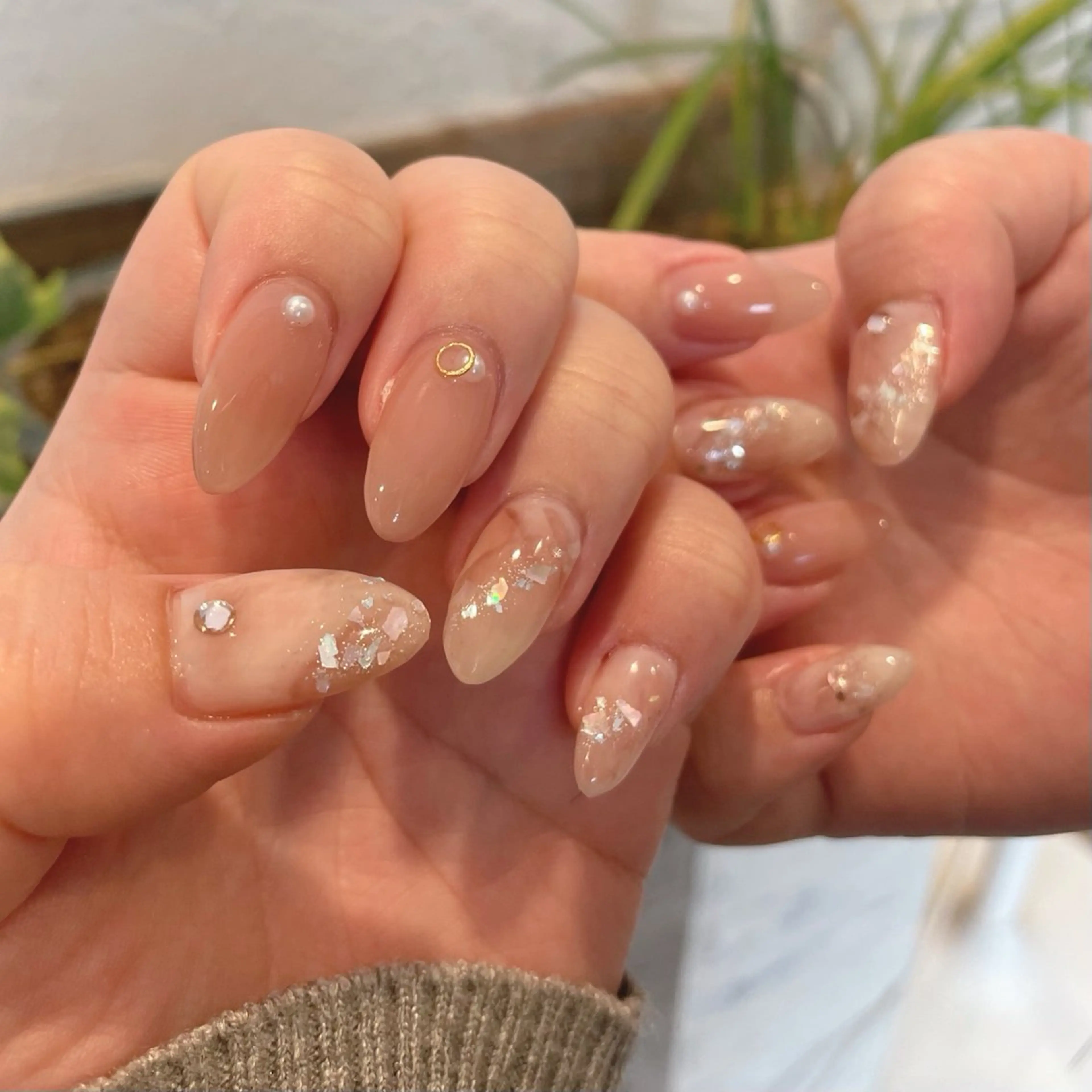 ネイル ニュアンスネイル ハンドネイル CITRON🍊 HARUKAのネイルデザイン