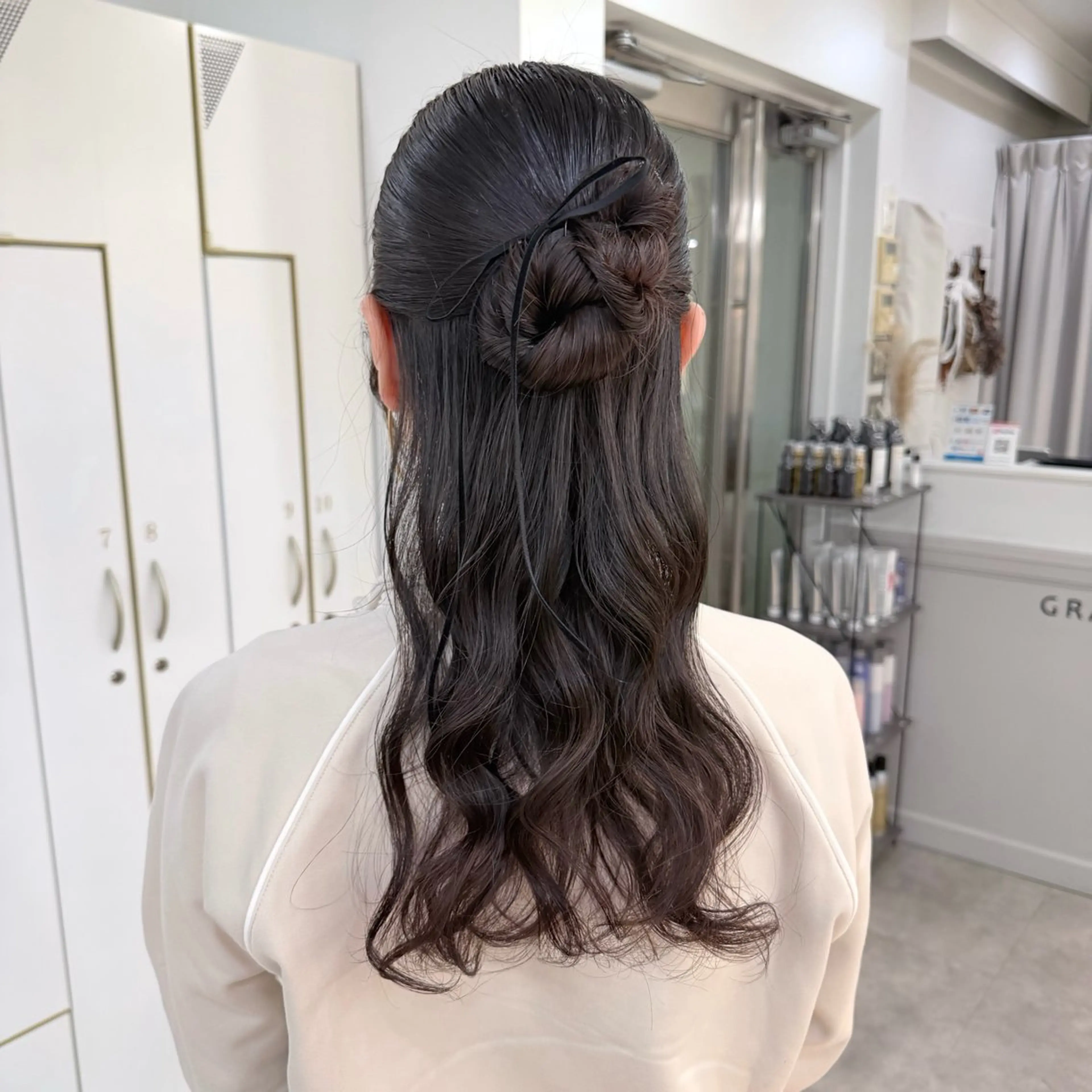 ヘアアレンジ ハーフアップ ヘアセット マミ☁️ヘアセット /お呼ばれヘア/銀座のヘアスタイル