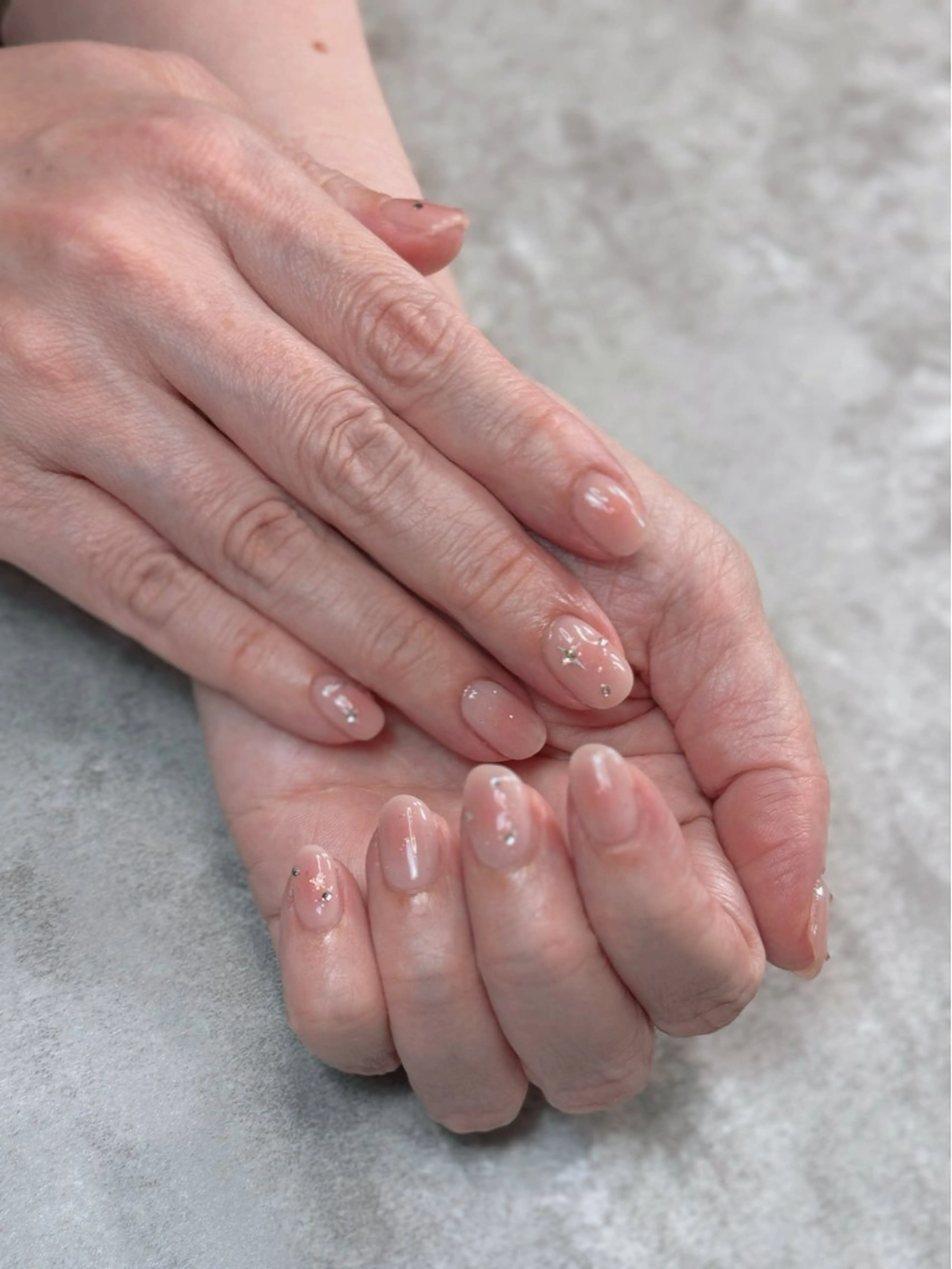 ネイル チークネイル フレンチネイル ジェルネイル ロングネイル マグネットネイル nail sideraのネイルデザイン