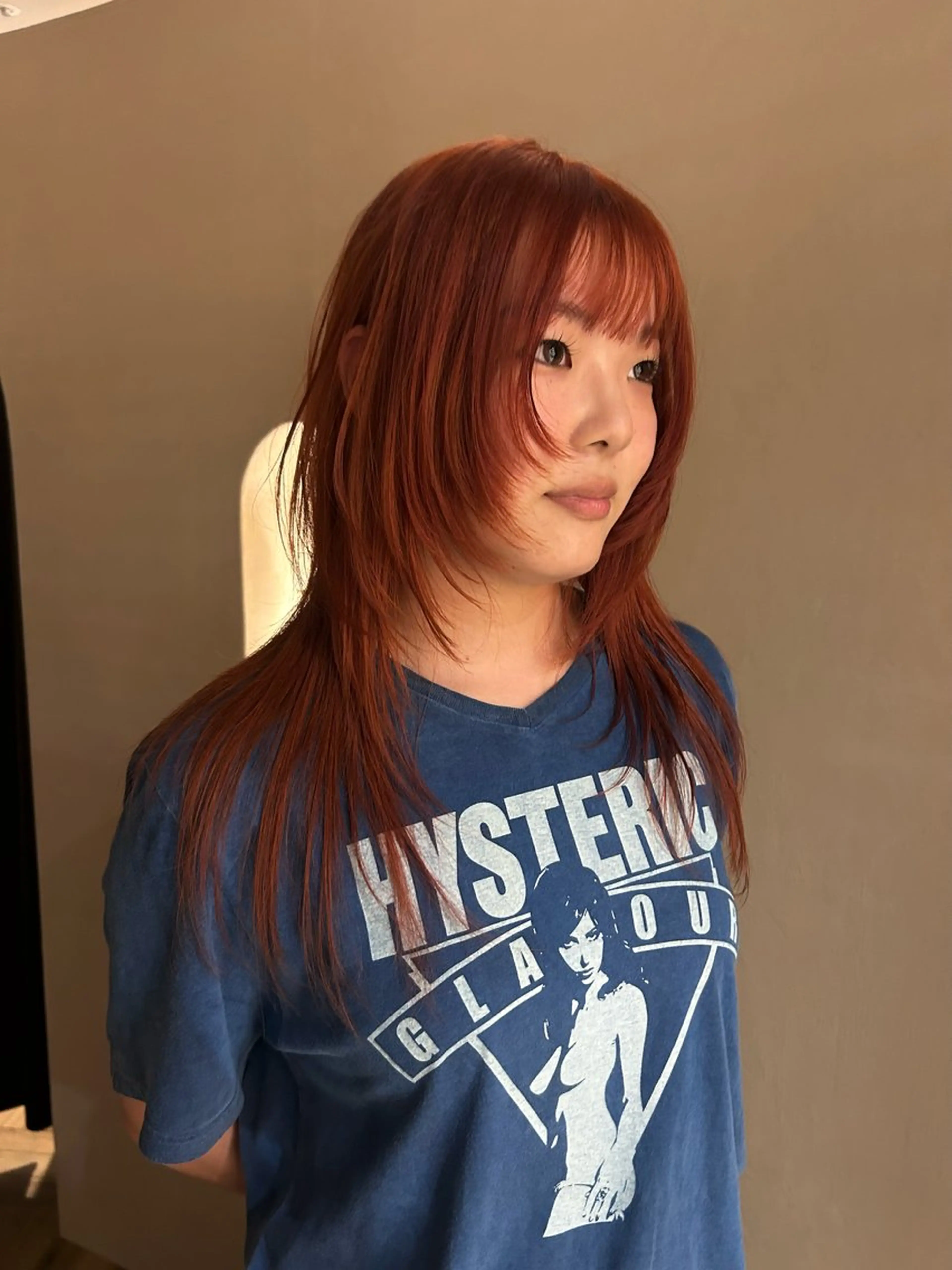 セミロング ヘアカラー レイヤー・ボブカット ／もえまる🌻のヘアスタイル