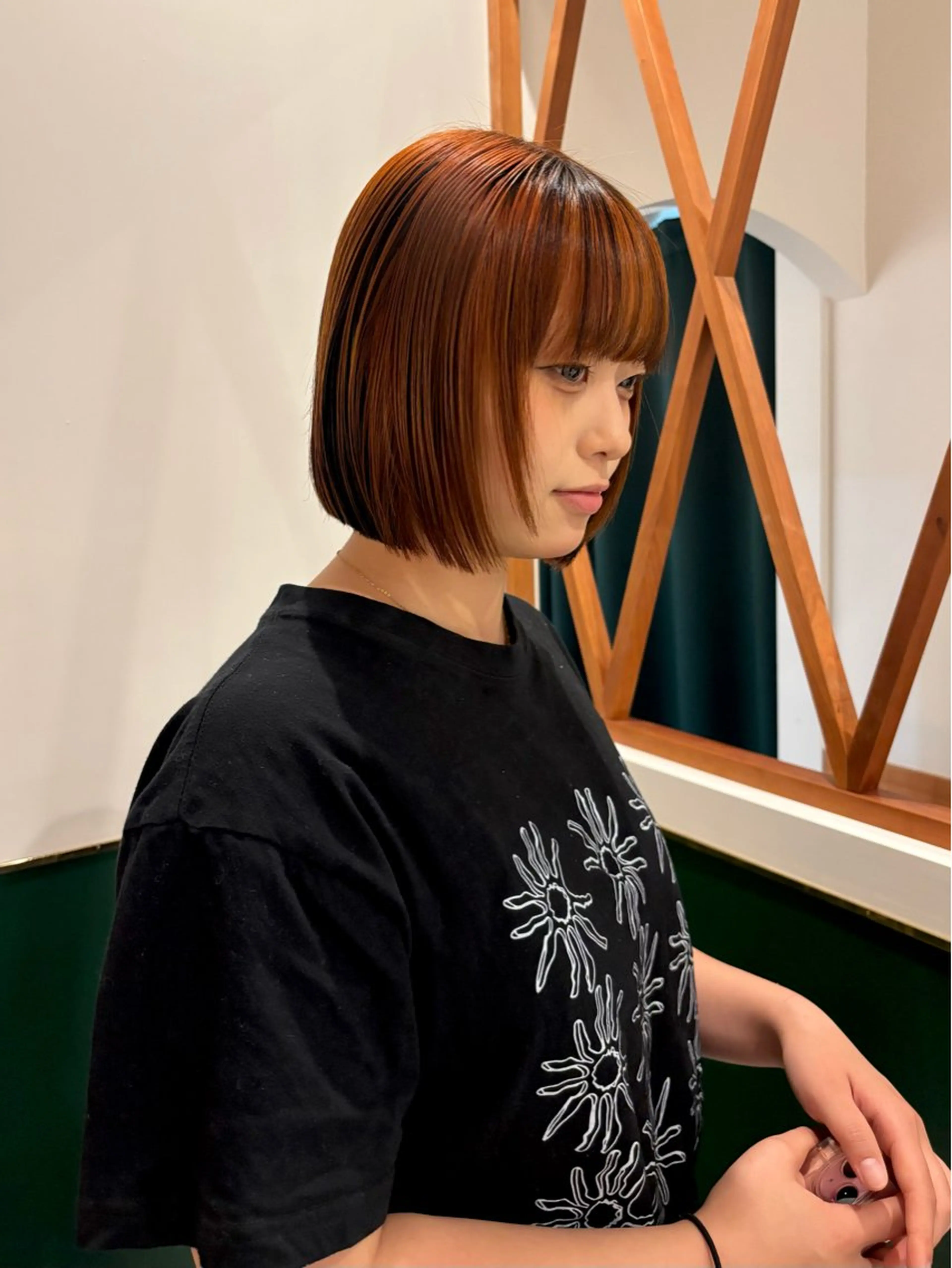 ショート カラー ヘアカラー トリートメント SASAnagano 堀内未梨のヘアスタイル