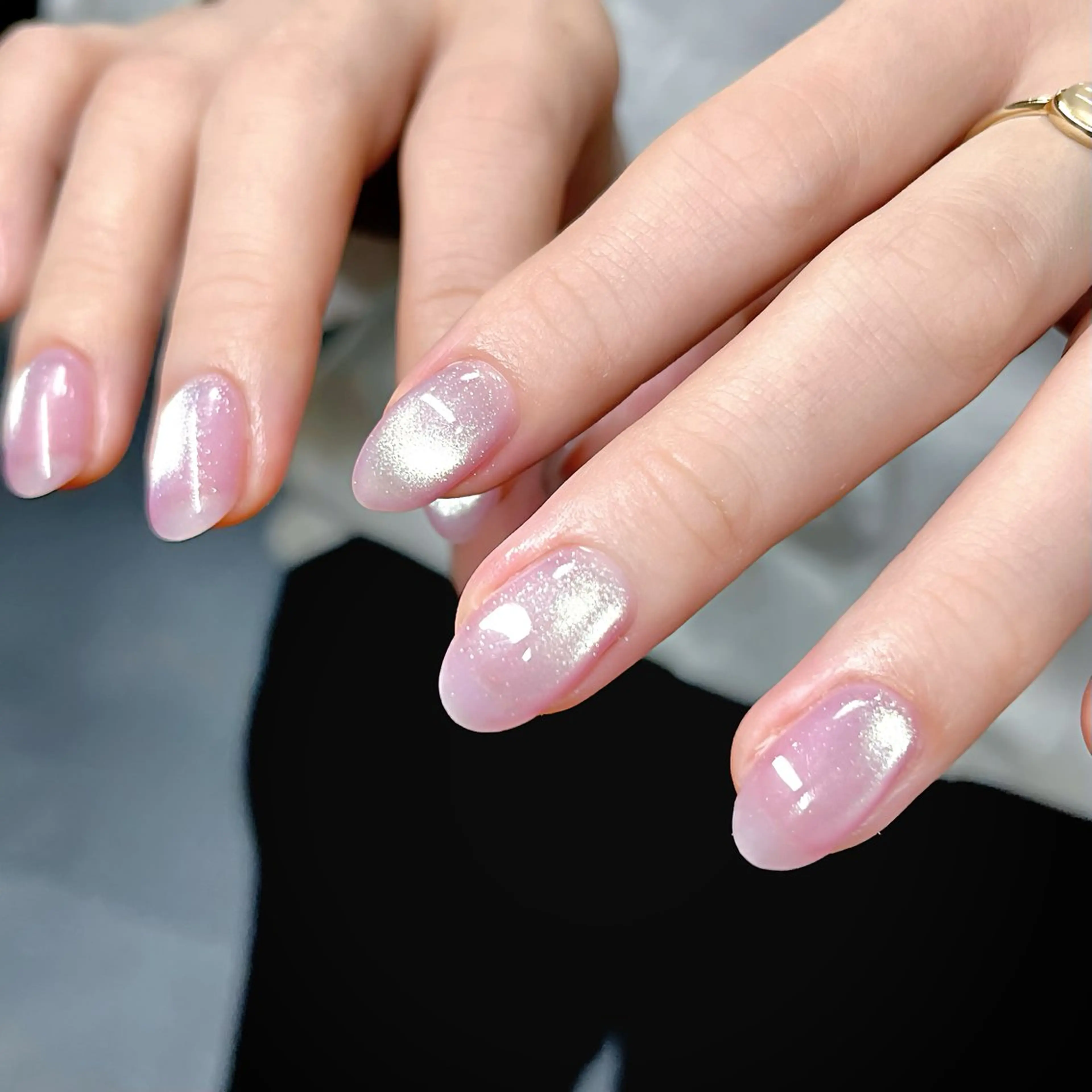 ネイル フレンチネイル 韓国ネイル マグネットネイル オフィスネイル 春ネイル ハンドネイル ハンドケア 🫧OPELIA NAIL渋谷🫧のネイルデザイン