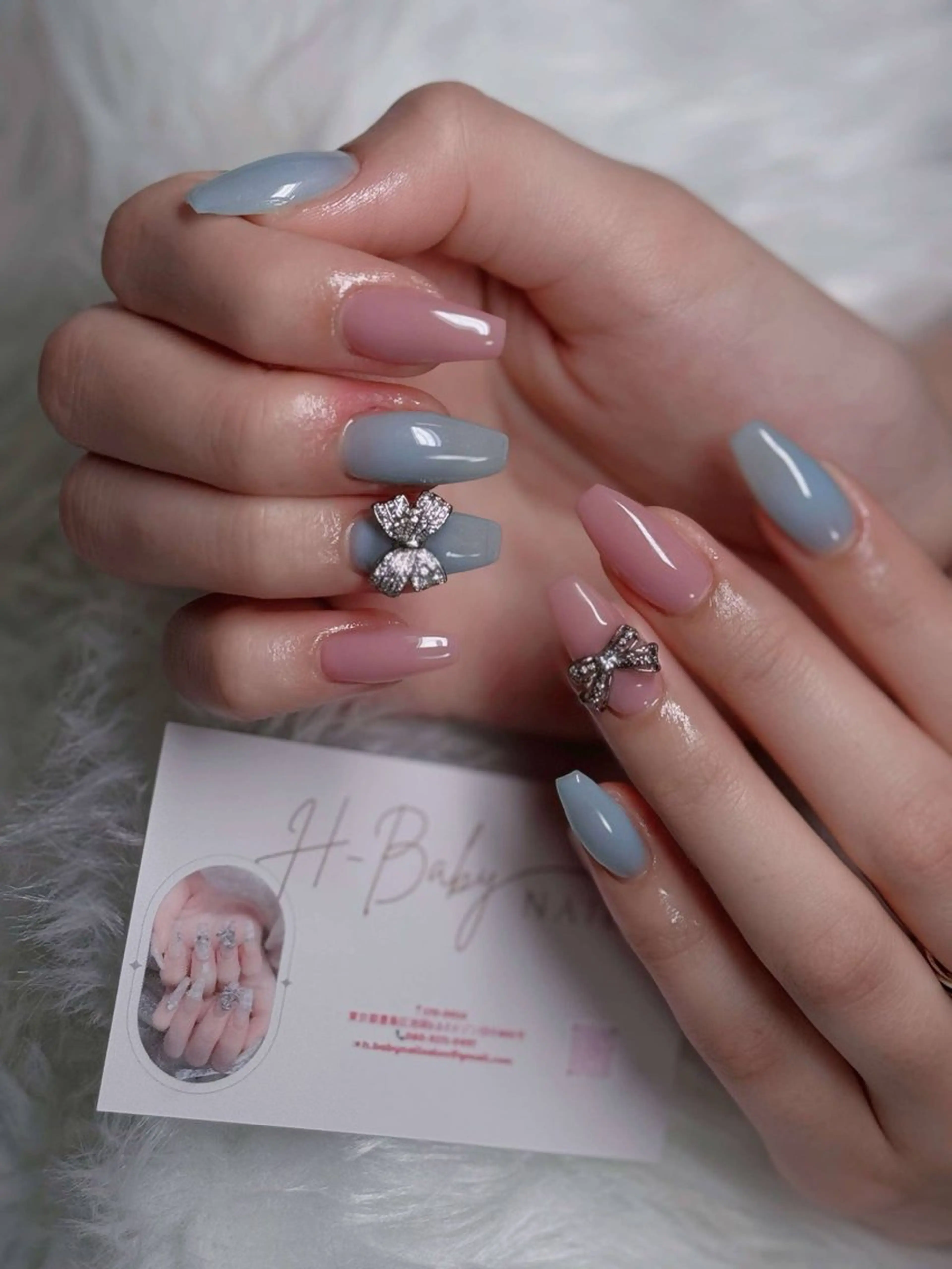 ネイル フレンチネイル ジェルネイル ハロウィン キラキラネイル 韓国ネイル H.baby Nail Salonのネイルデザイン