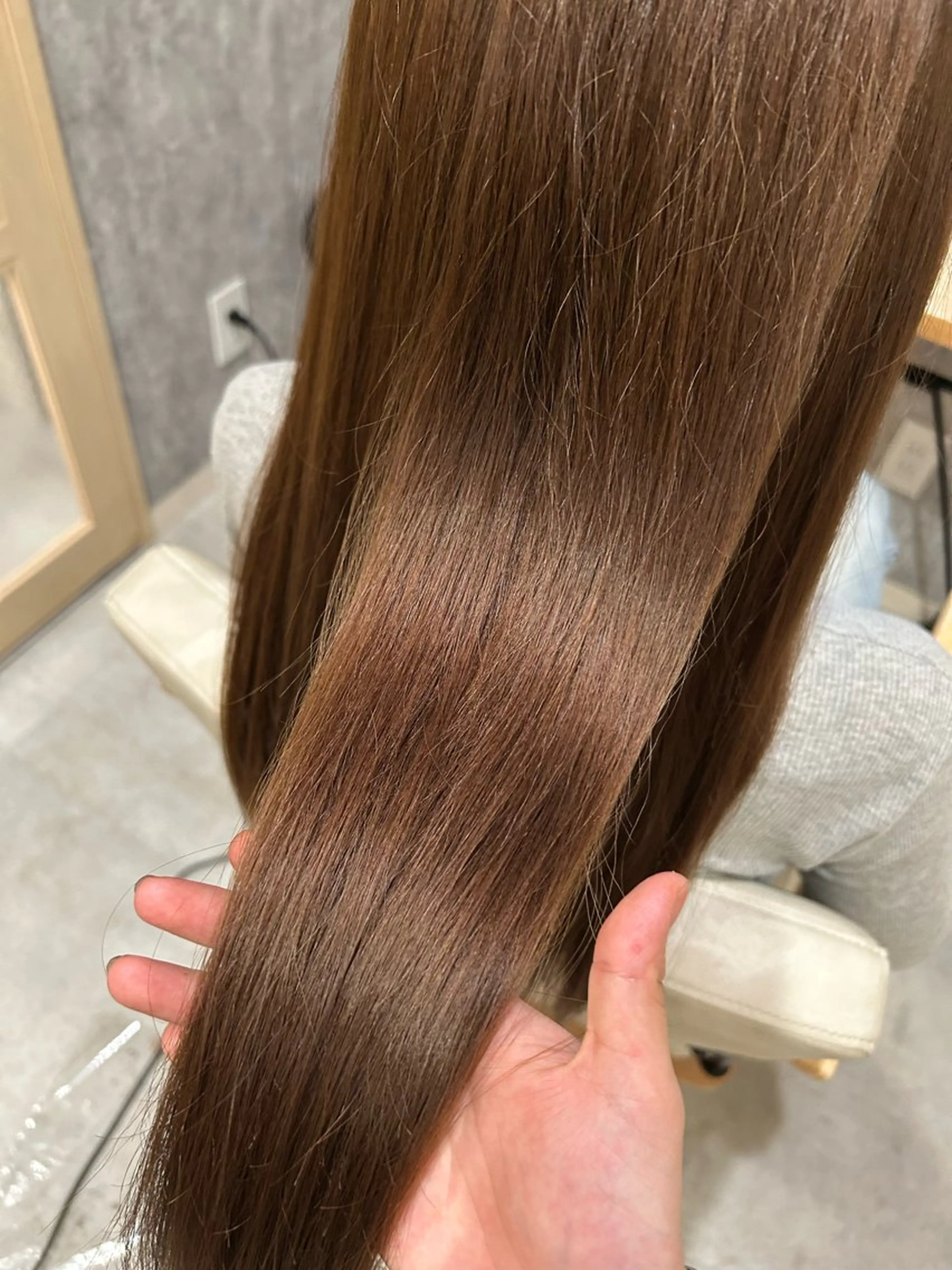 【ダメージレス艶カラー💎】カット＋髪質改善リタッチカラー¥3300の写真