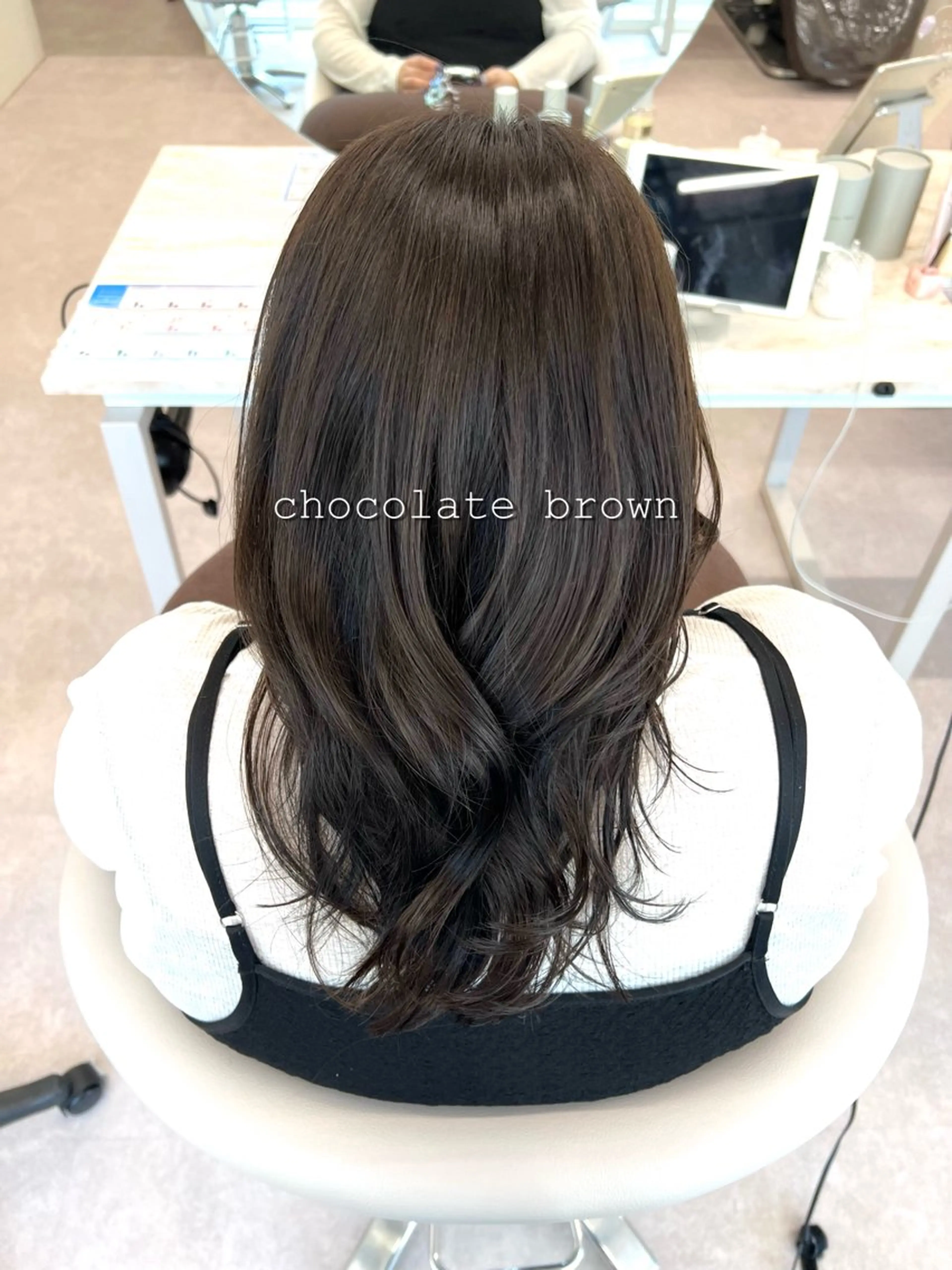 セミロング カラー 美髪矯正/髪質改善/ 艶髪🤍伊藤梨紗のヘアスタイル