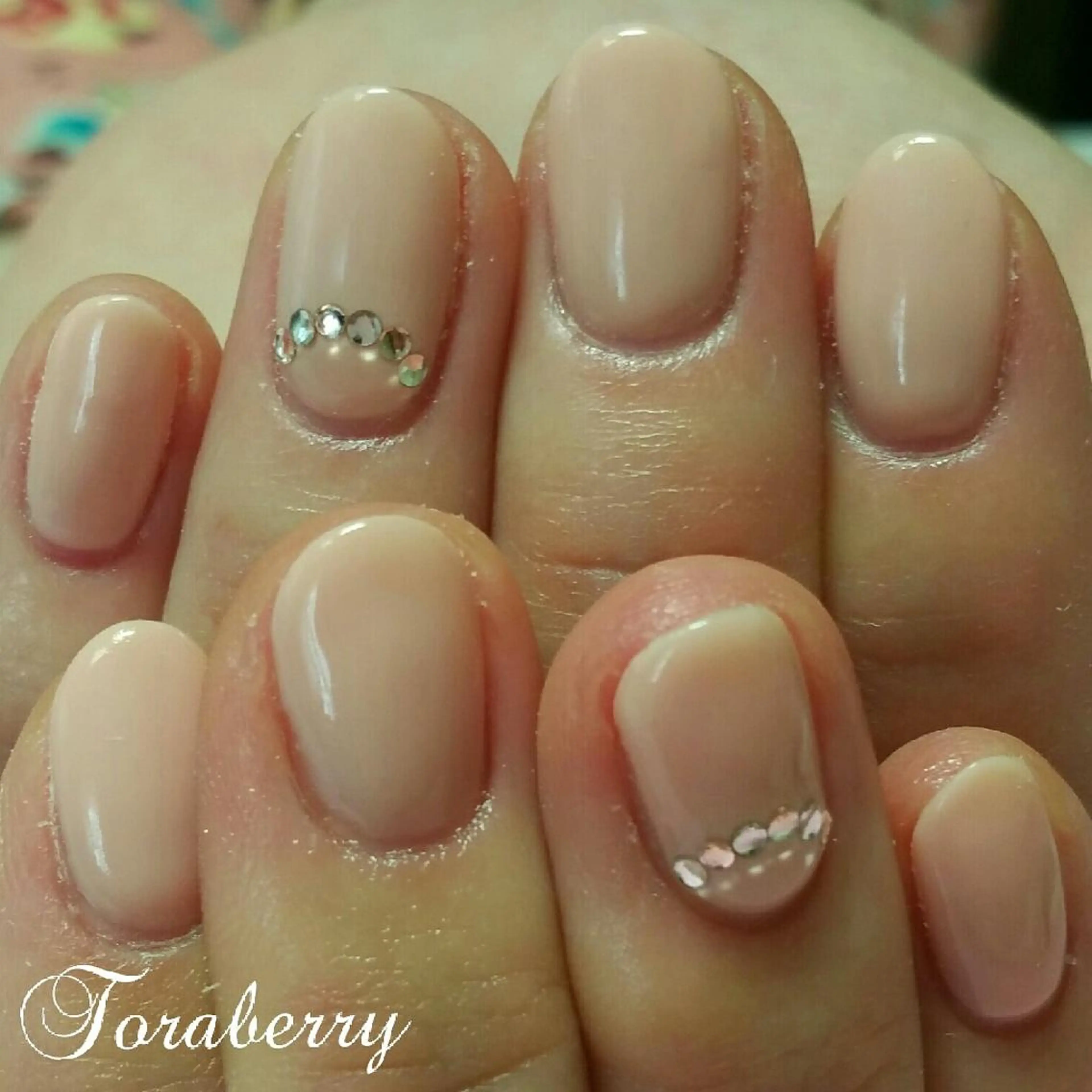 ネイル ピンク ピンクベージュ ネイリスト なつみのネイルデザイン