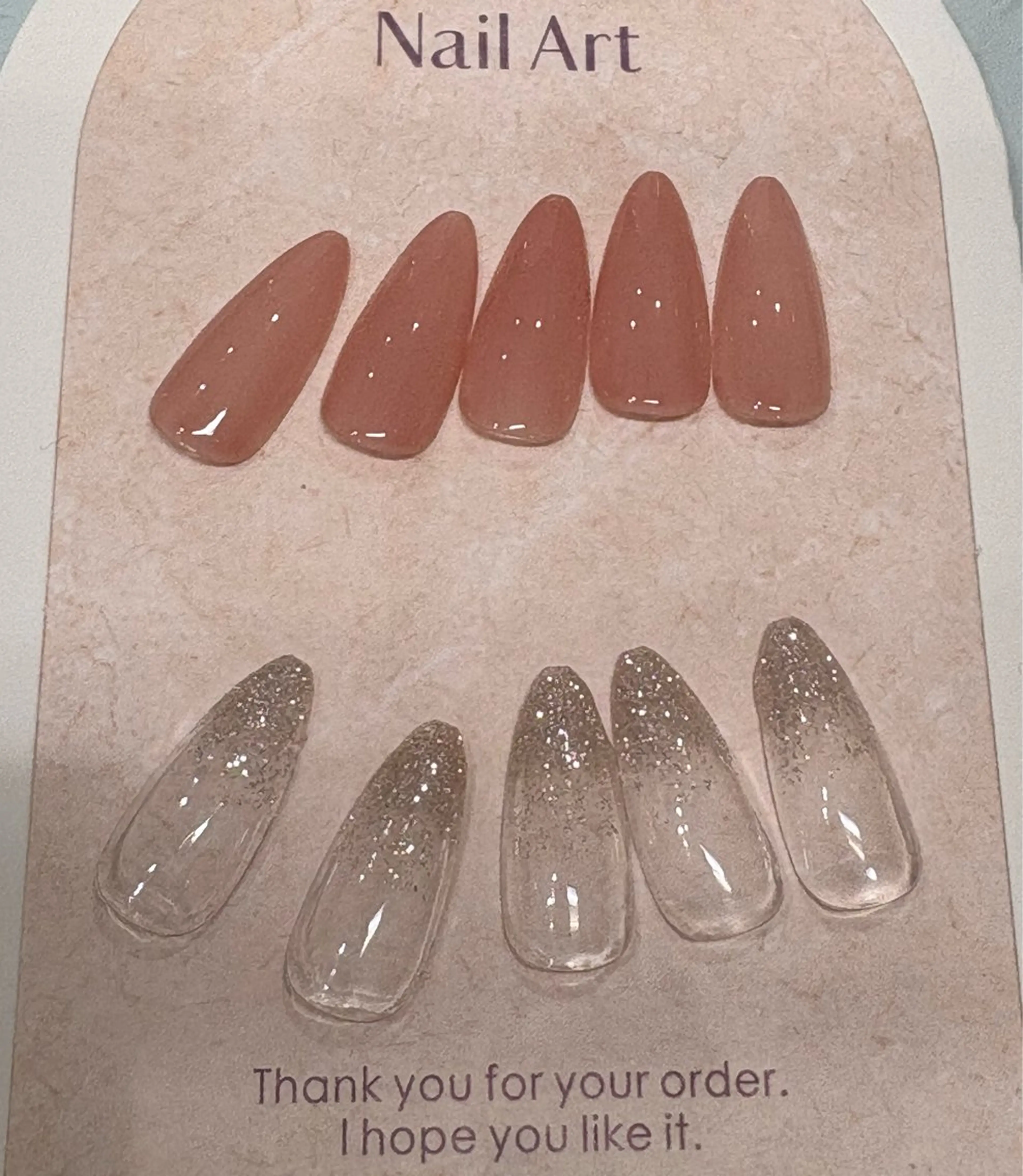 ワンカラーorラメグラデーションの写真